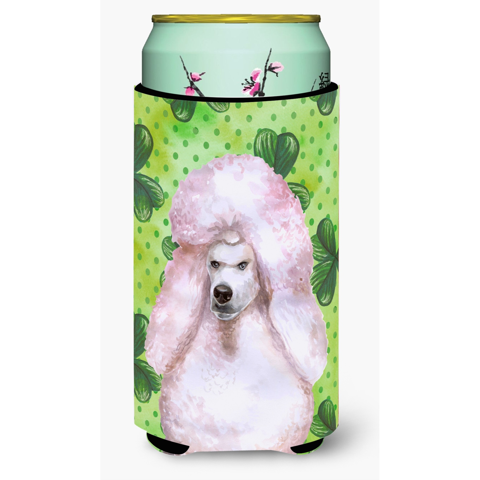 &quotCaroline's Treasures White Standard Poodle St Patrick's Decorative Can Hugger, Tall Boy, Multicolor"