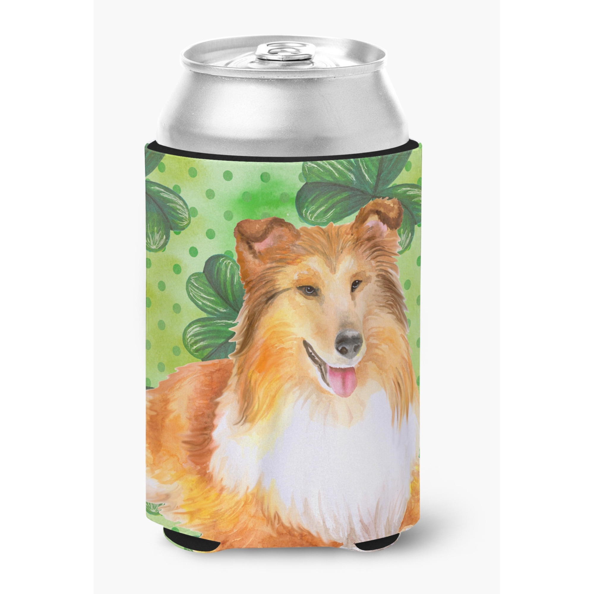&quotCaroline's Treasures Sheltie St Patrick's Decorative Can Hugger, Multicolor"