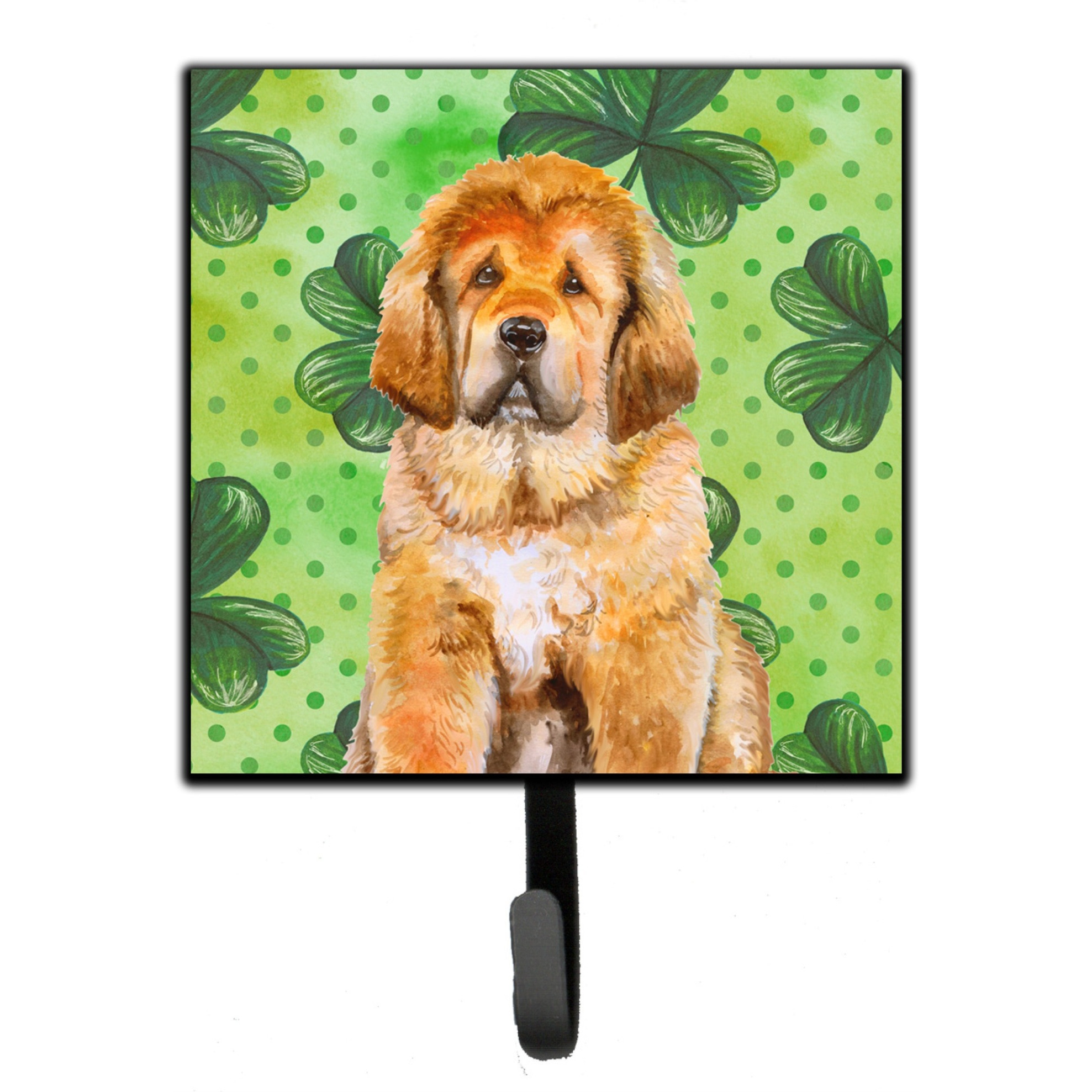 &quotCaroline's Treasures Tibetan Mastiff St Patrick's Wall Hook, Small, Multicolor"