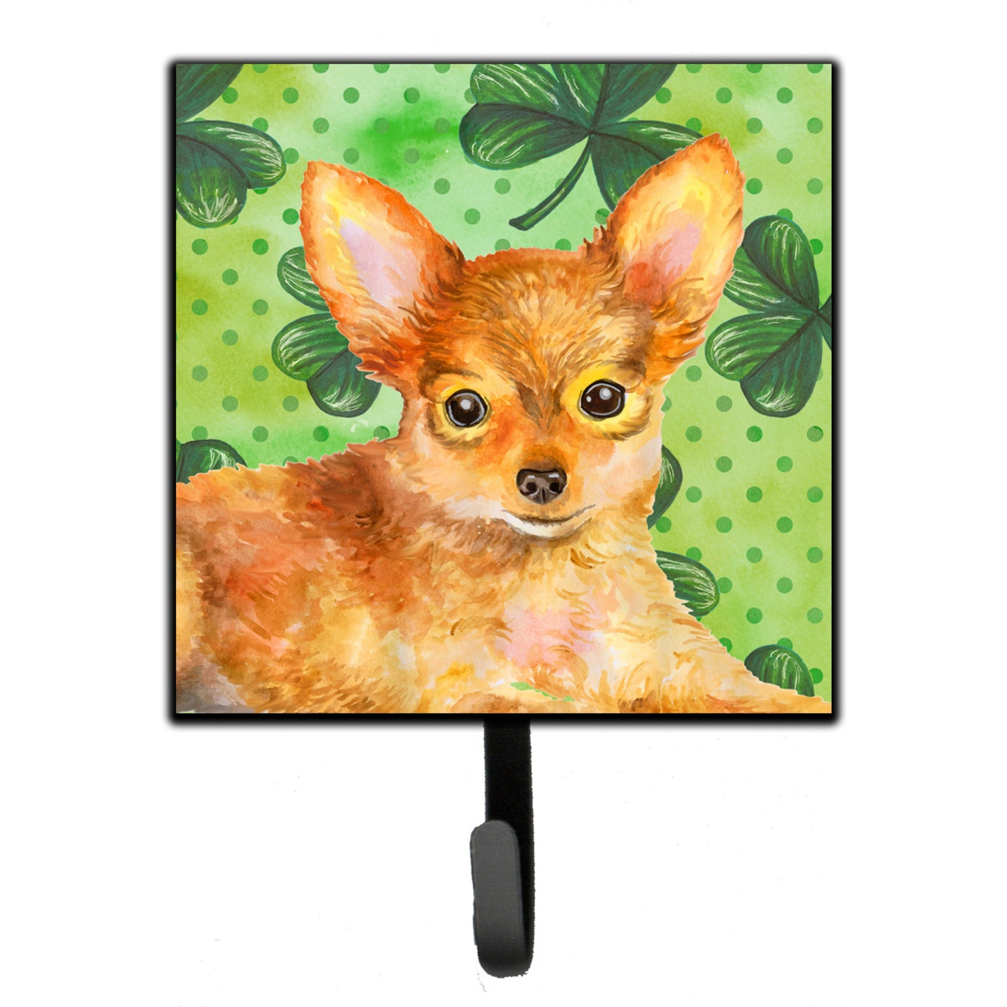 &quotCaroline's Treasures Toy Terrier St Patrick's Wall Hook, Small, Multicolor"