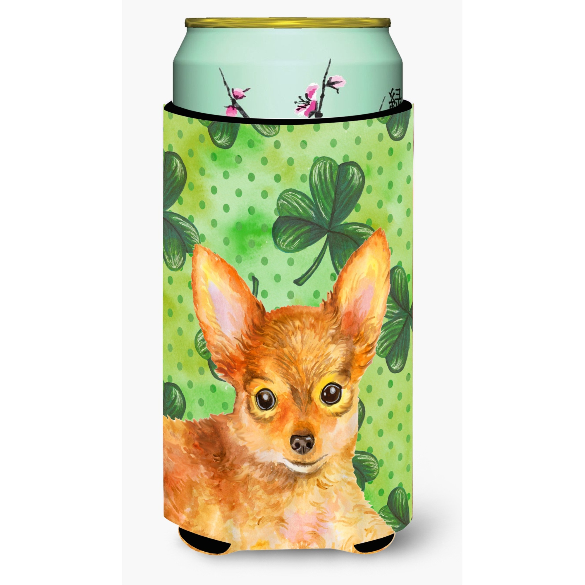 &quotCaroline's Treasures Toy Terrier St Patrick's Decorative Can Hugger, Tall Boy, Multicolor"