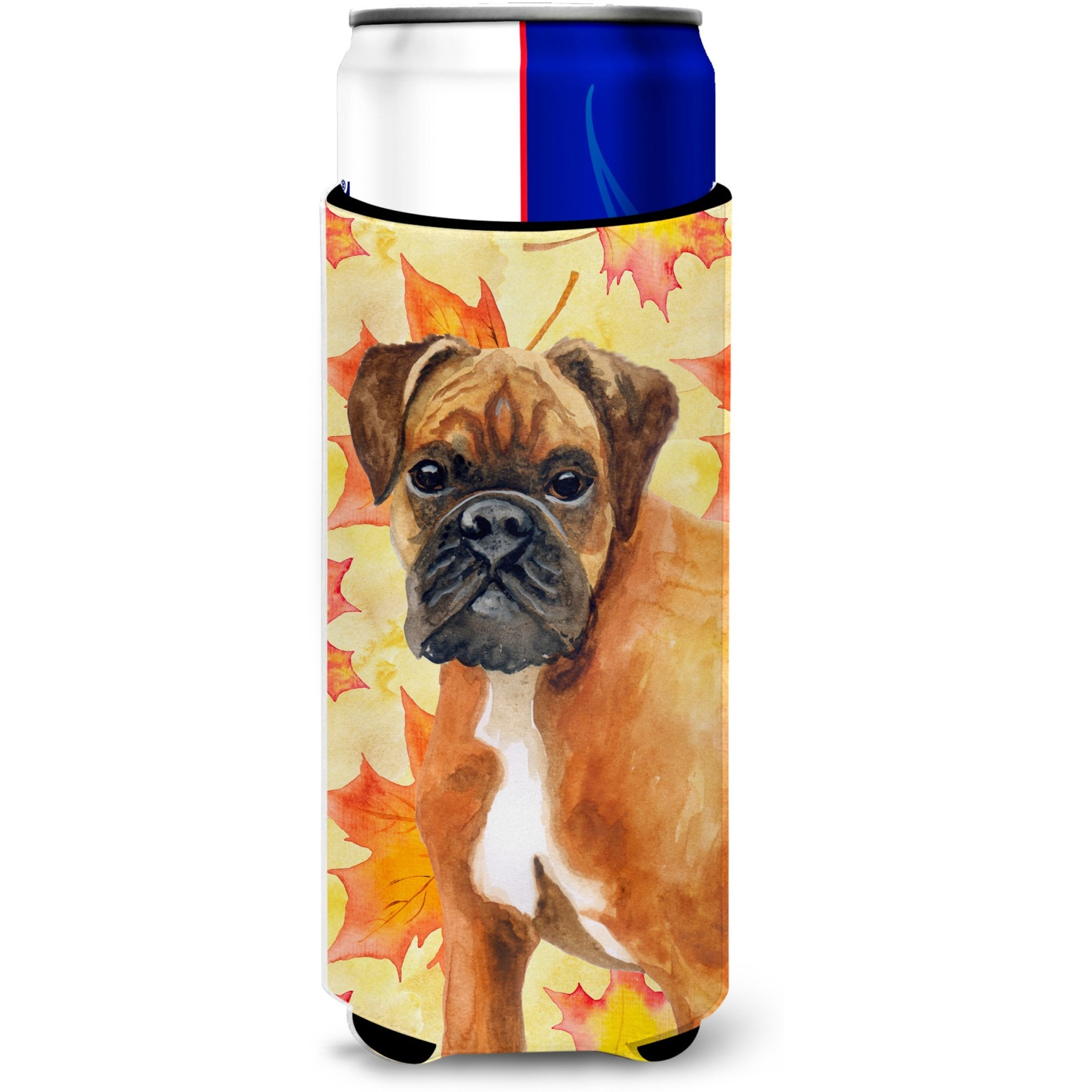 &quotCaroline's Treasures German Boxer Fall Decorative Can Hugger, Slim, Multicolor"