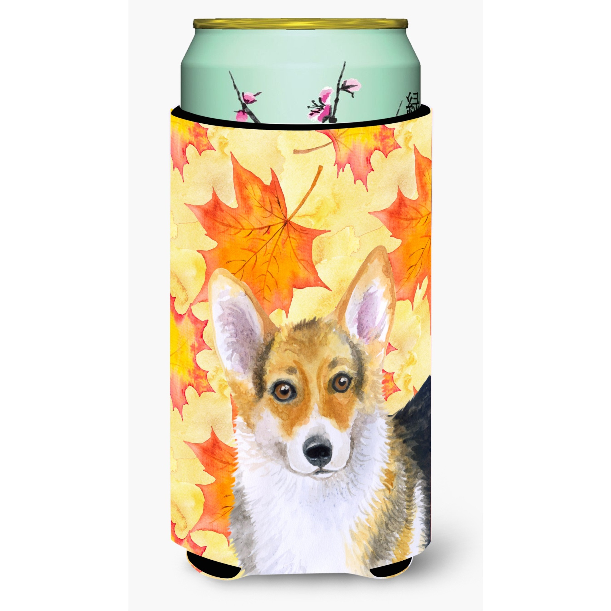 &quotCaroline's Treasures Pembroke Corgi Fall Decorative Can Hugger, Tall Boy, Multicolor"