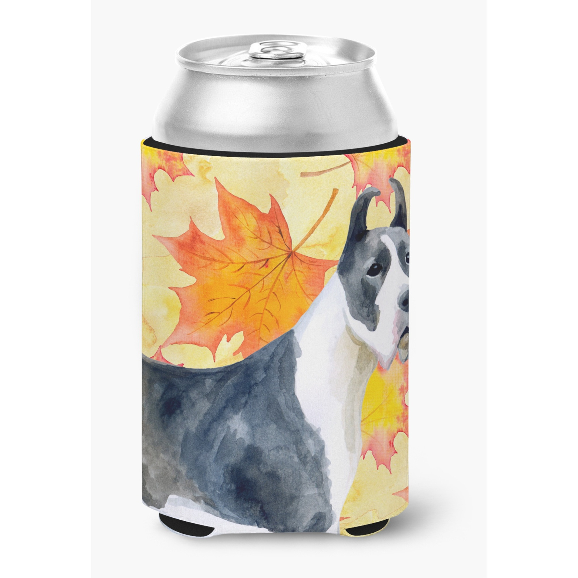&quotCaroline's Treasures Harlequin Dane Fall Decorative Can Hugger, Multicolor"