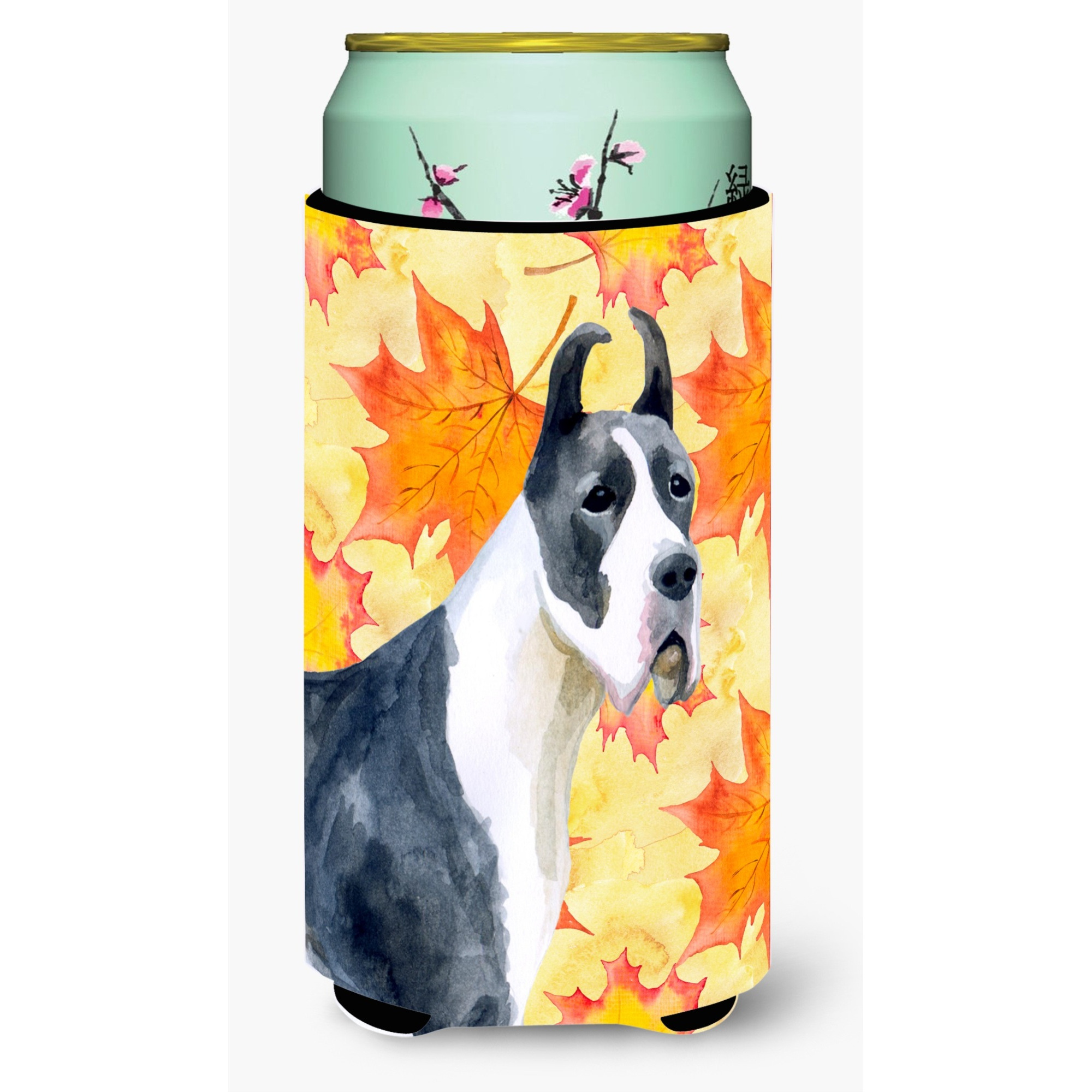 &quotCaroline's Treasures Harlequin Dane Fall Decorative Can Hugger, Tall Boy, Multicolor"