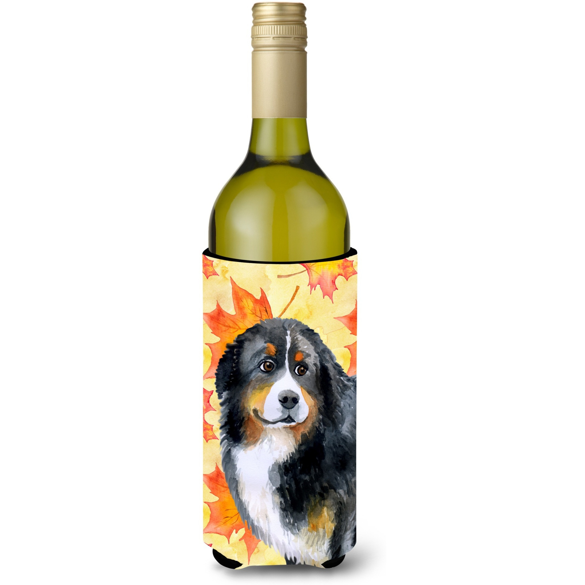 &quotCaroline's Treasures Bernese Mountain Dog Fall Decorative Bottle Hugger, 750ml, Multicolor"