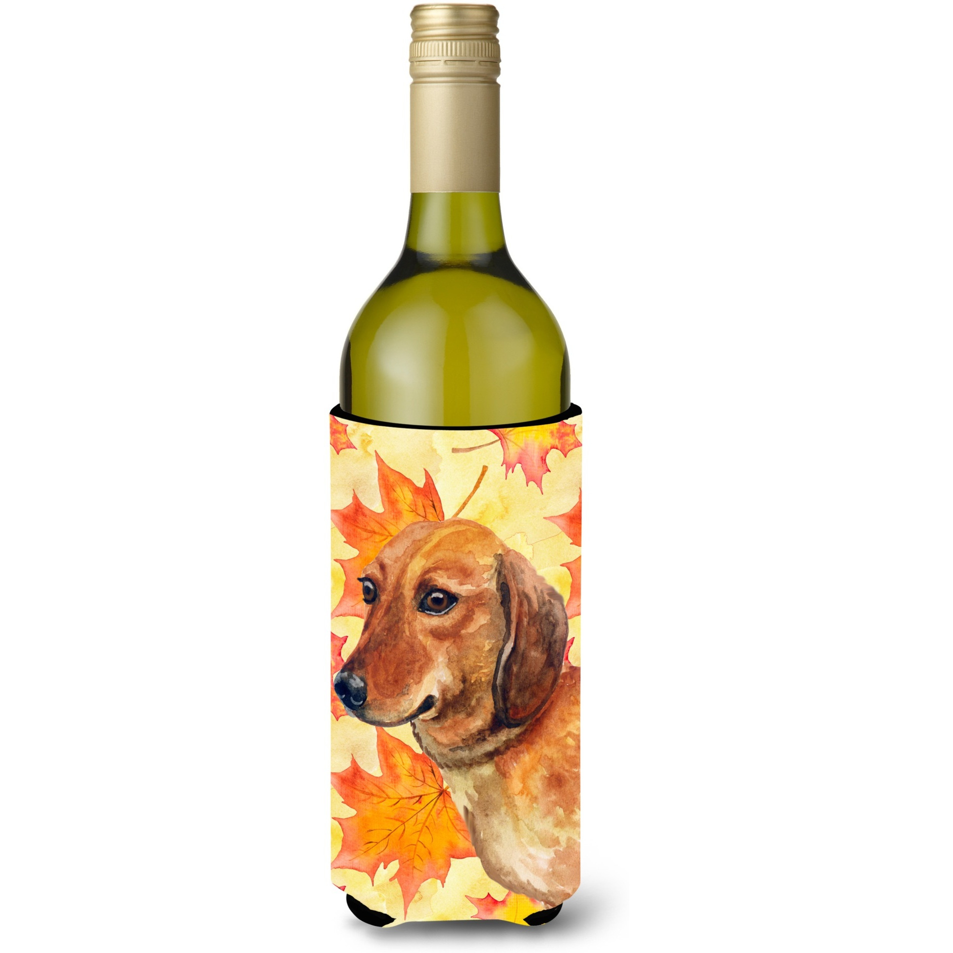 &quotCaroline's Treasures Dachshund Fall Decorative Bottle Hugger, 750ml, Multicolor"