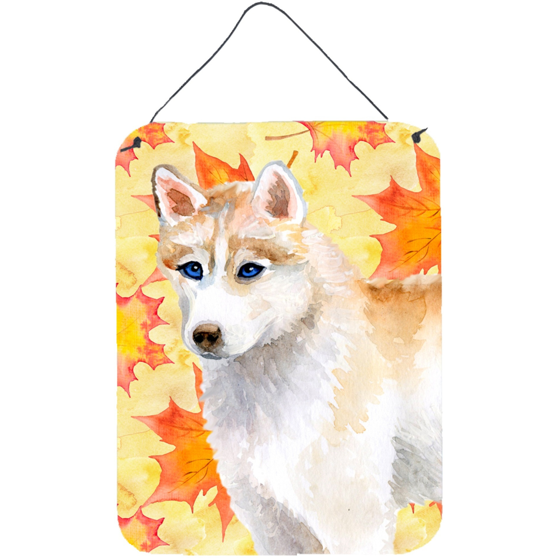&quotCaroline's Treasures Siberian Husky Fall Metal Print, 16"" x 12"", Multicolor"