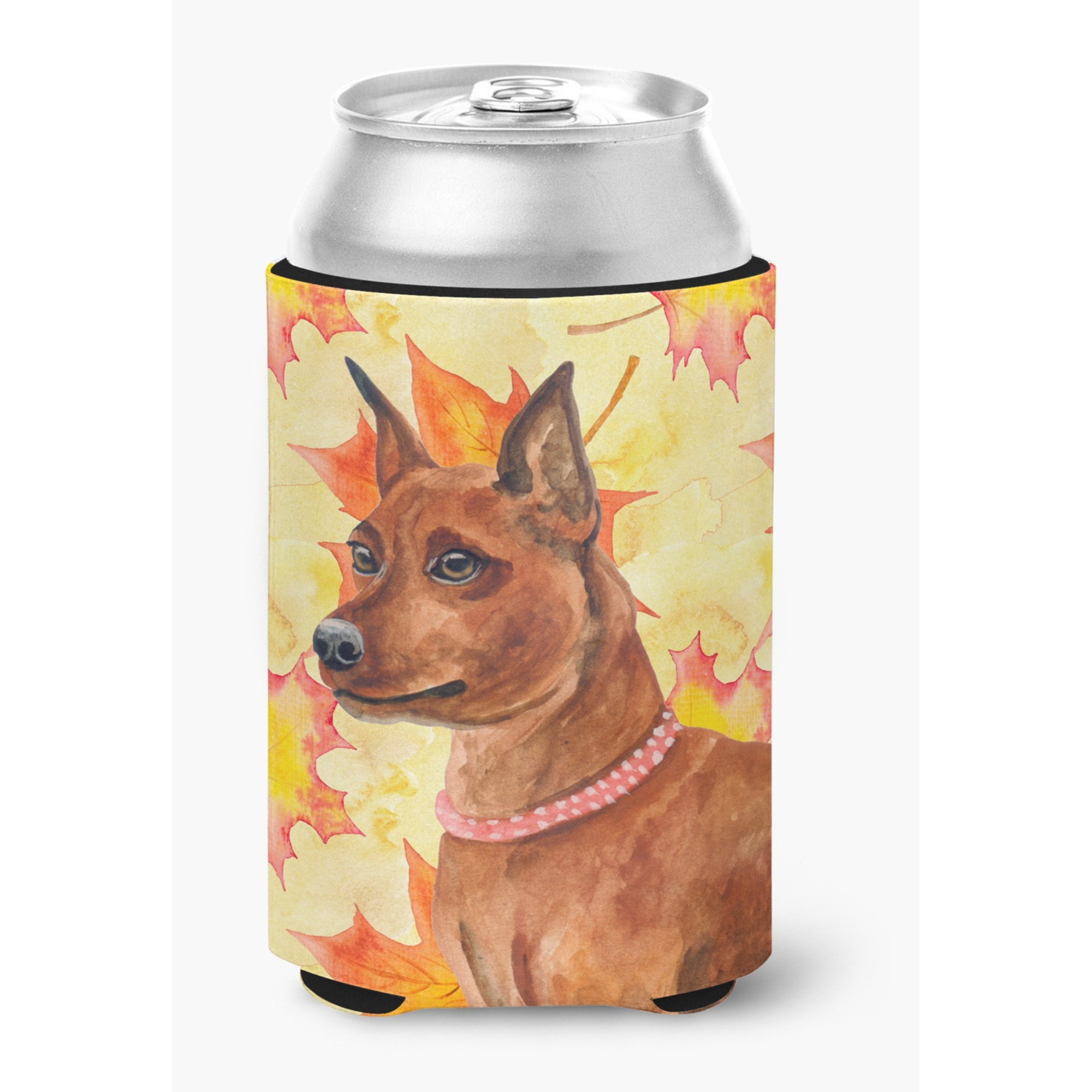 &quotCaroline's Treasures Miniature Pinscher Fall Decorative Can Hugger, Multicolor"