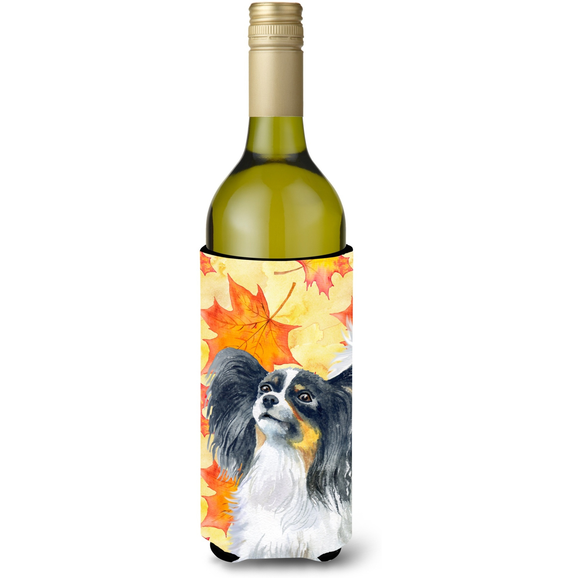 &quotCaroline's Treasures Papillon Fall Decorative Bottle Hugger, 750ml, Multicolor"