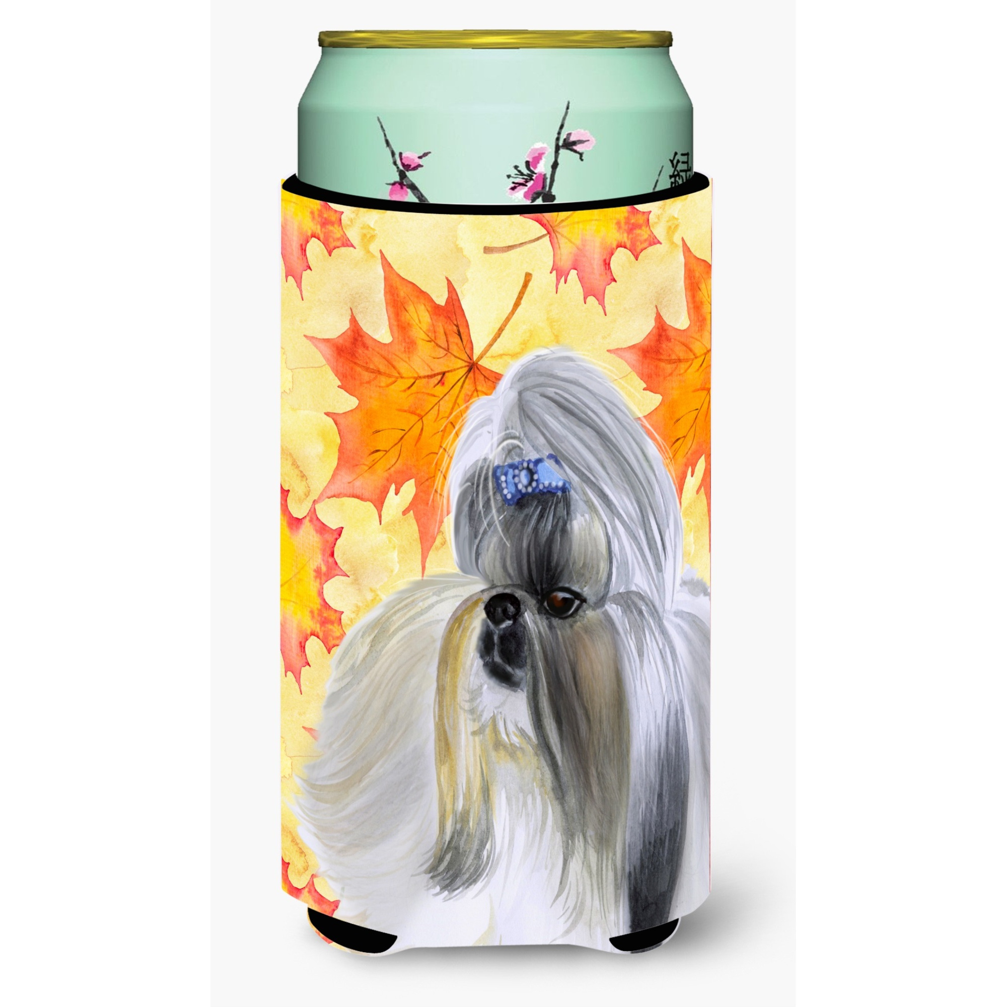 &quotCaroline's Treasures Shih Tzu Fall Decorative Can Hugger, Tall Boy, Multicolor"
