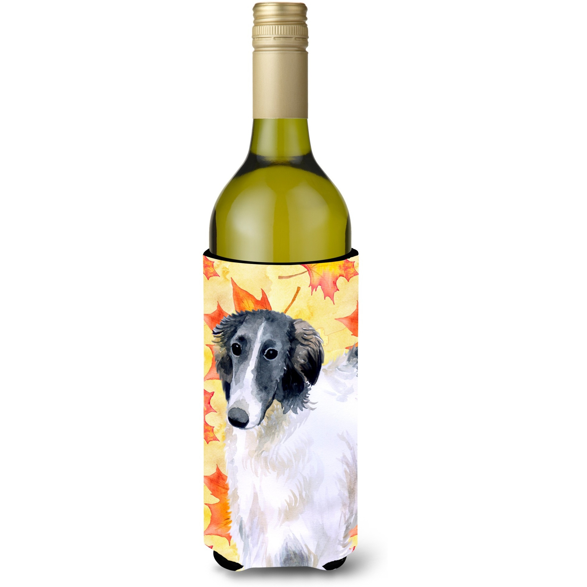&quotCaroline's Treasures Borzoi Fall Decorative Bottle Hugger, 750ml, Multicolor"
