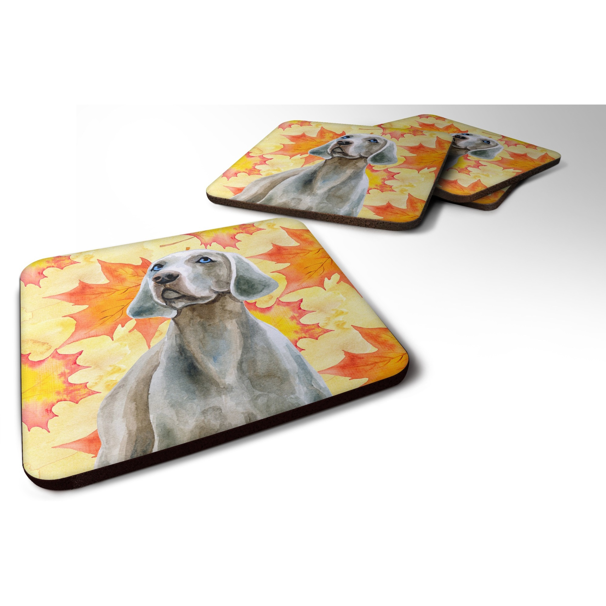 &quotCaroline's Treasures Weimaraner Fall Decorative coasters, Multicolor"