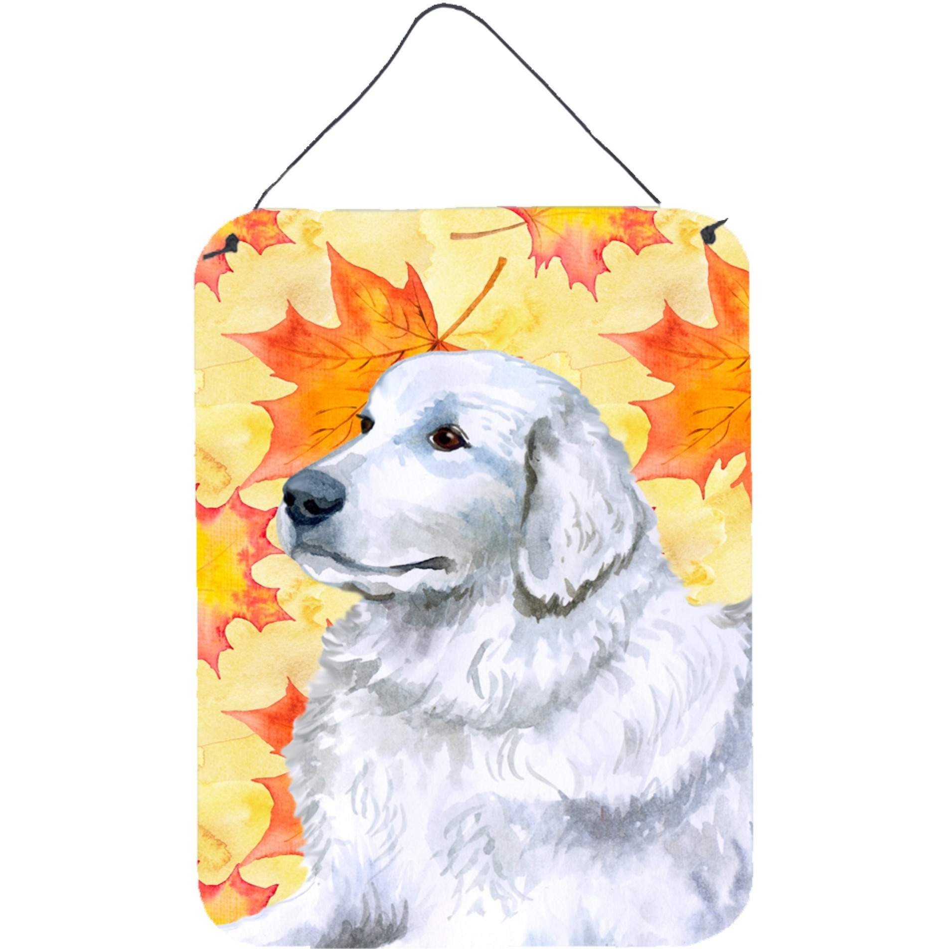 &quotCaroline's Treasures Maremma Sheepdog Fall Metal Print, 16"" x 12"", Multicolor"