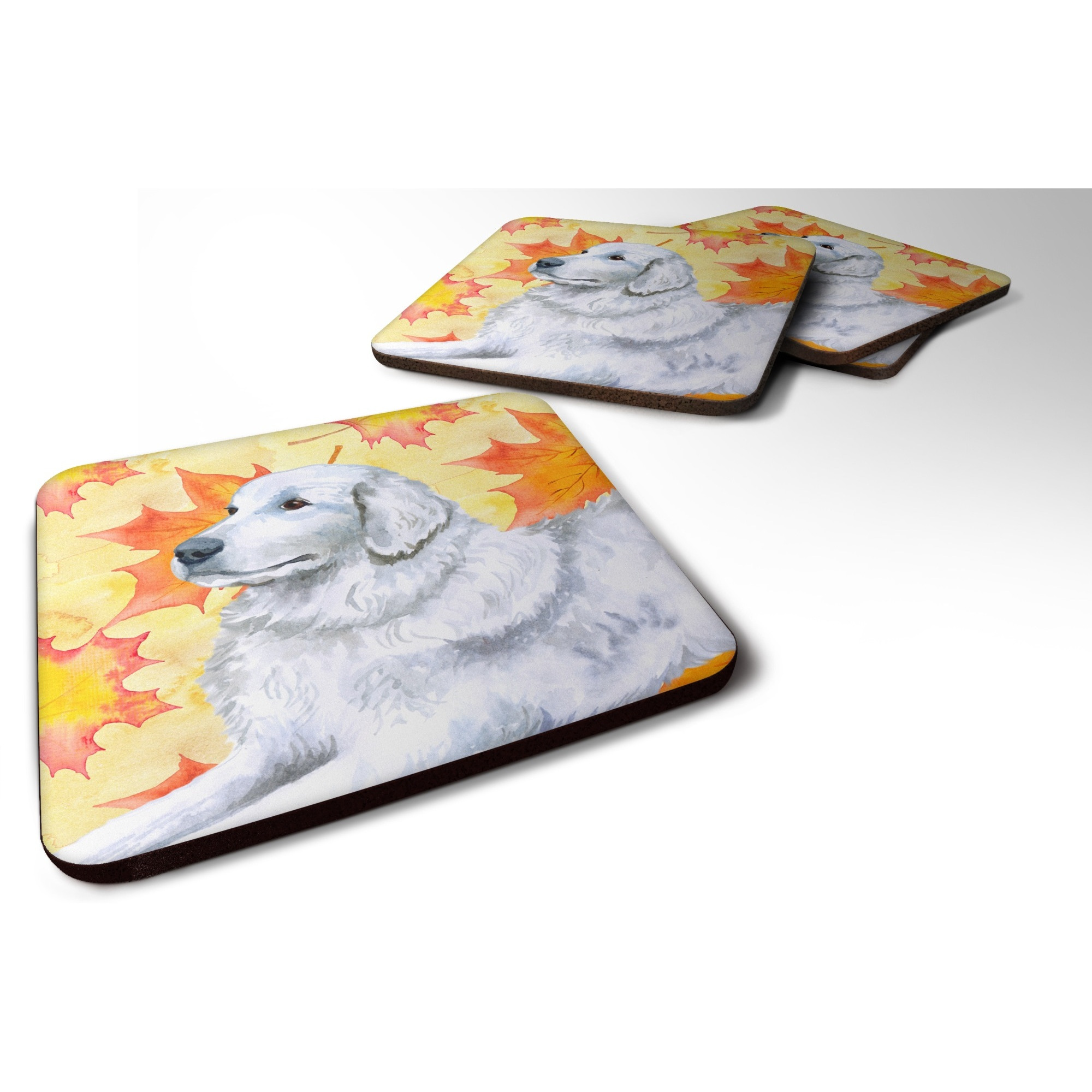 &quotCaroline's Treasures Maremma Sheepdog Fall Decorative coasters, Multicolor"