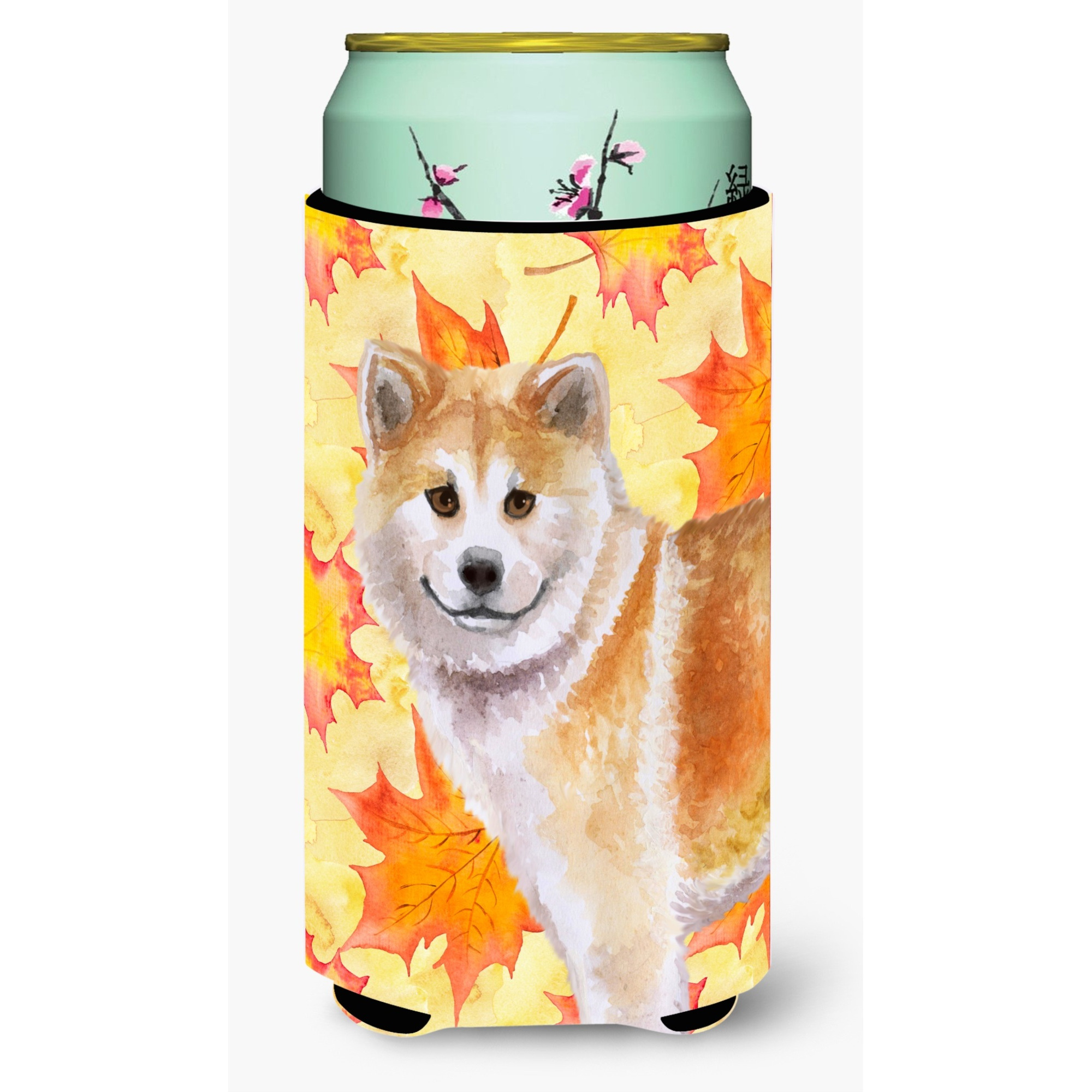 &quotCaroline's Treasures Shiba Inu Fall Decorative Can Hugger, Tall Boy, Multicolor"