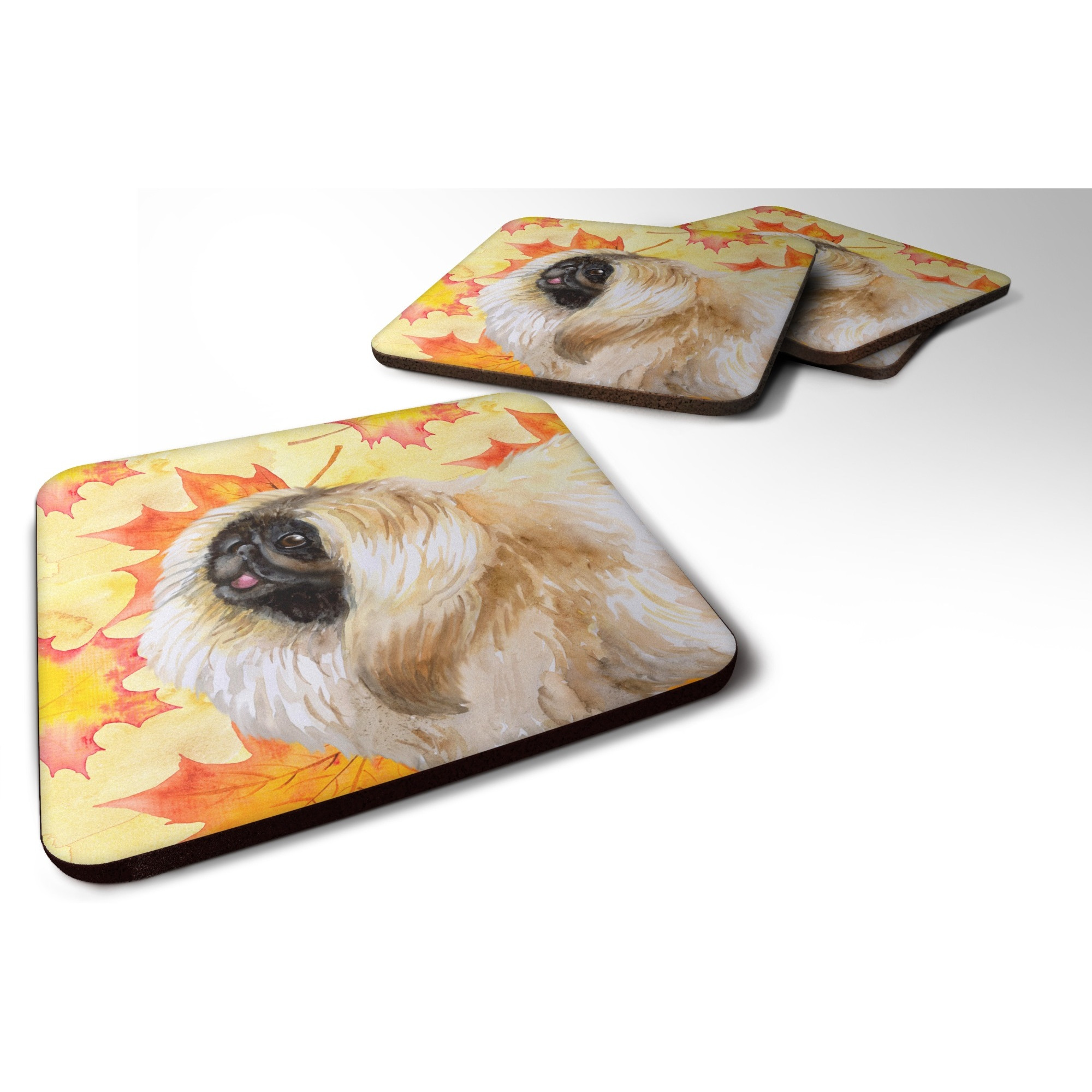 &quotCaroline's Treasures Pekingese Fall Decorative coasters, Multicolor"