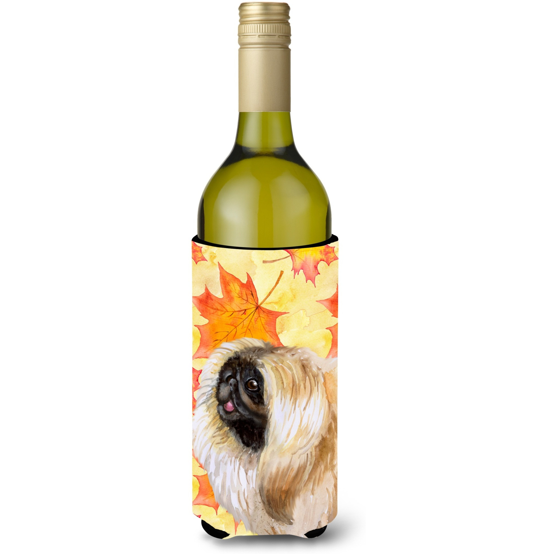 &quotCaroline's Treasures Pekingese Fall Decorative Bottle Hugger, 750ml, Multicolor"