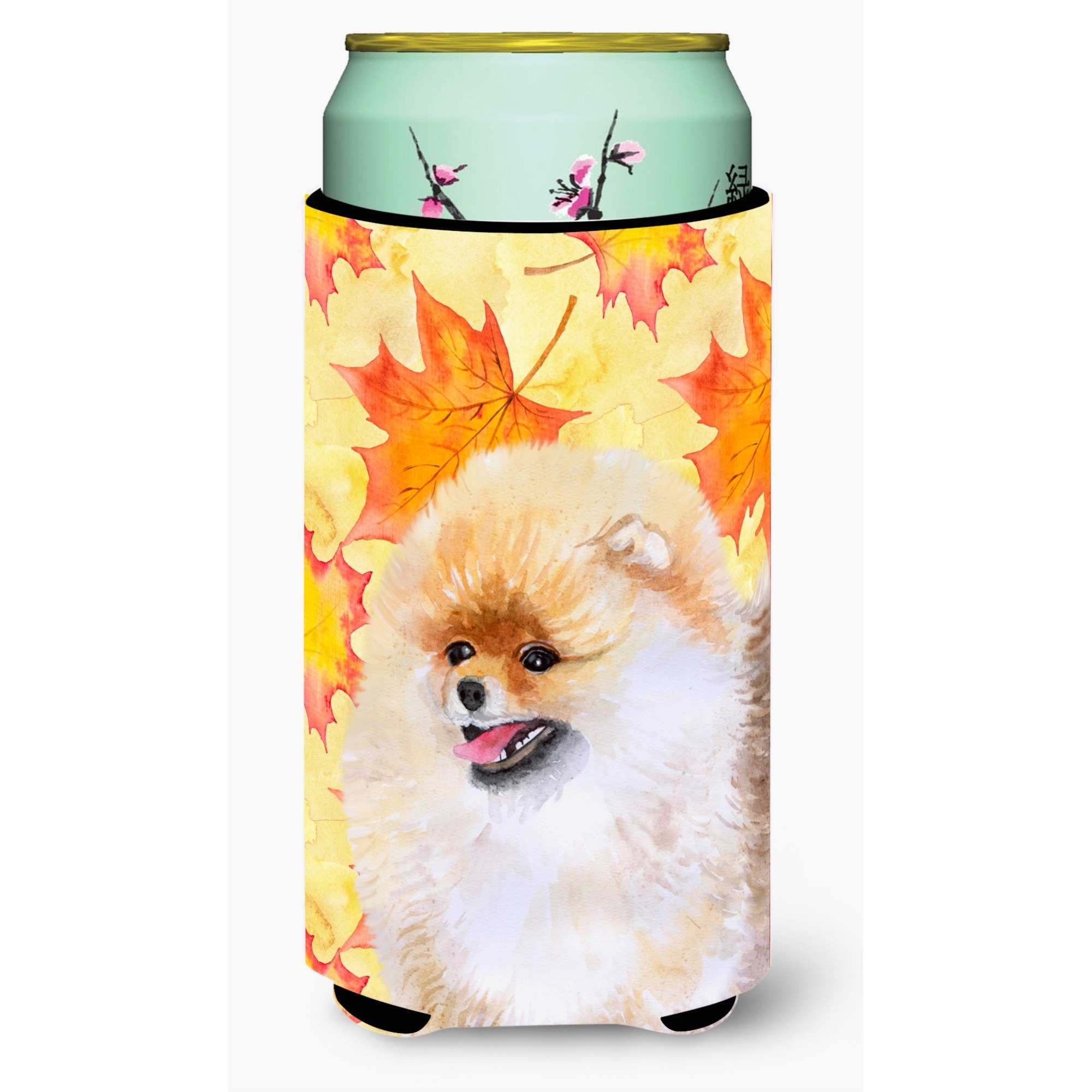 &quotCaroline's Treasures Pomeranian Fall Decorative Can Hugger, Tall Boy, Multicolor"