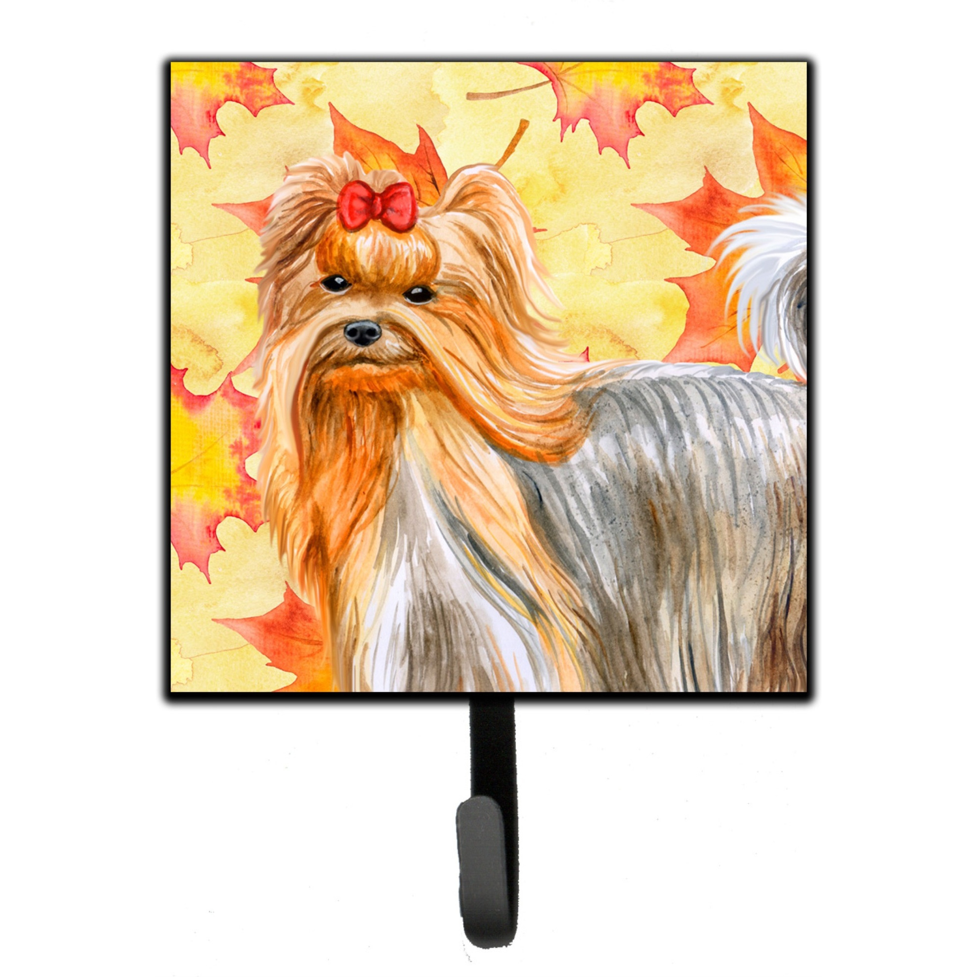 &quotCaroline's Treasures Yorkshire Terrier Fall Wall Hook, Small, Multicolor"