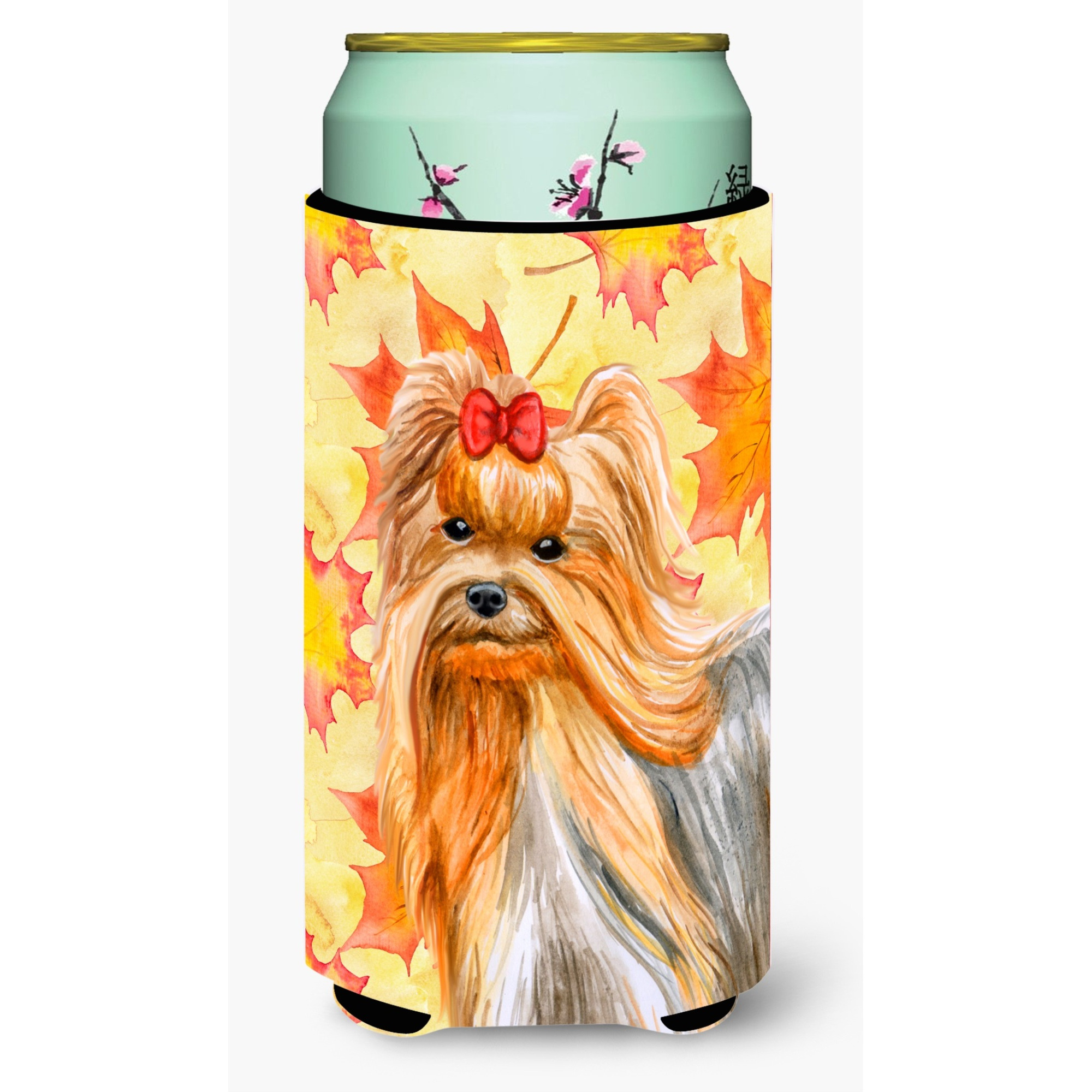 &quotCaroline's Treasures Yorkshire Terrier Fall Decorative Can Hugger, Tall Boy, Multicolor"