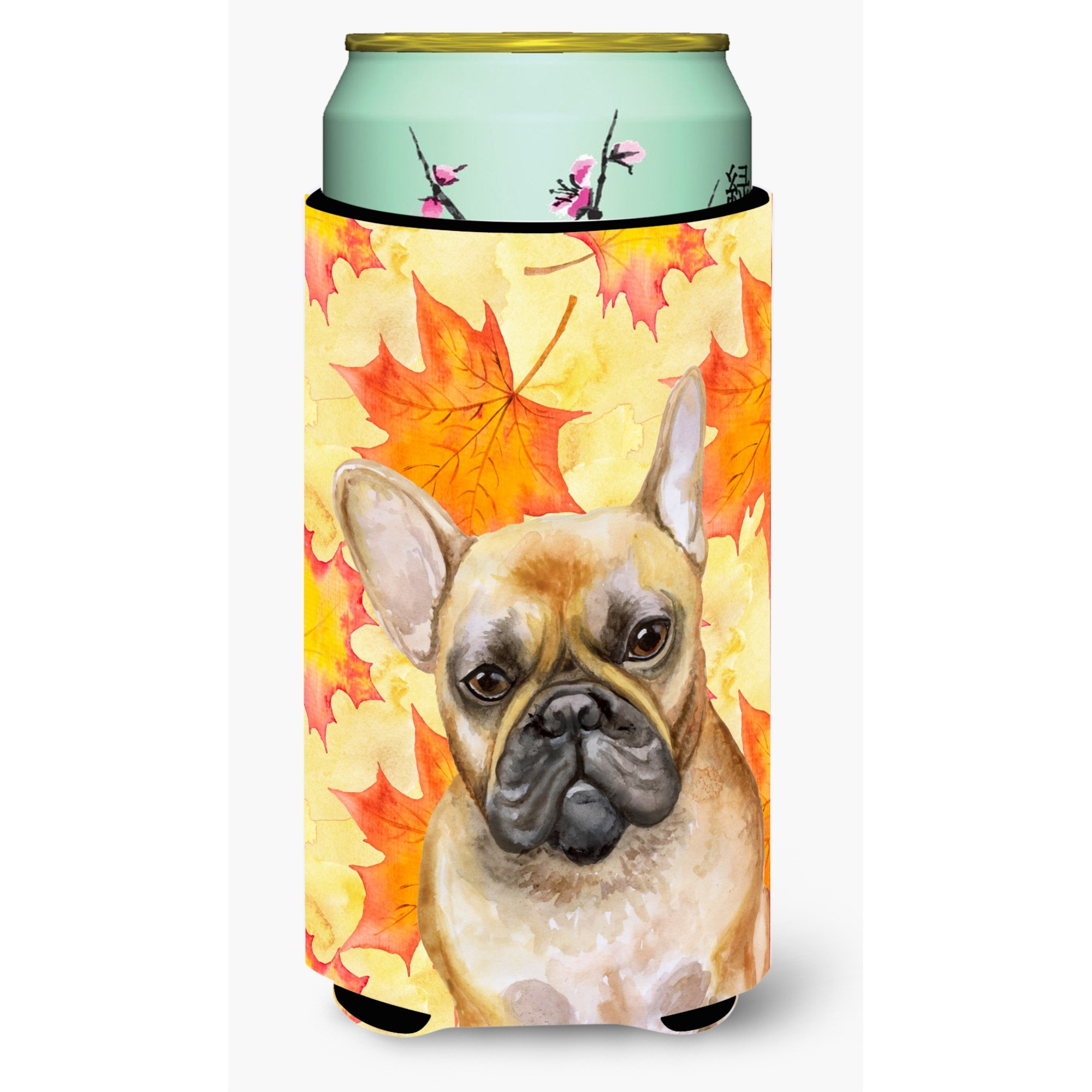 &quotCaroline's Treasures French Bulldog Fall Decorative Can Hugger, Tall Boy, Multicolor"