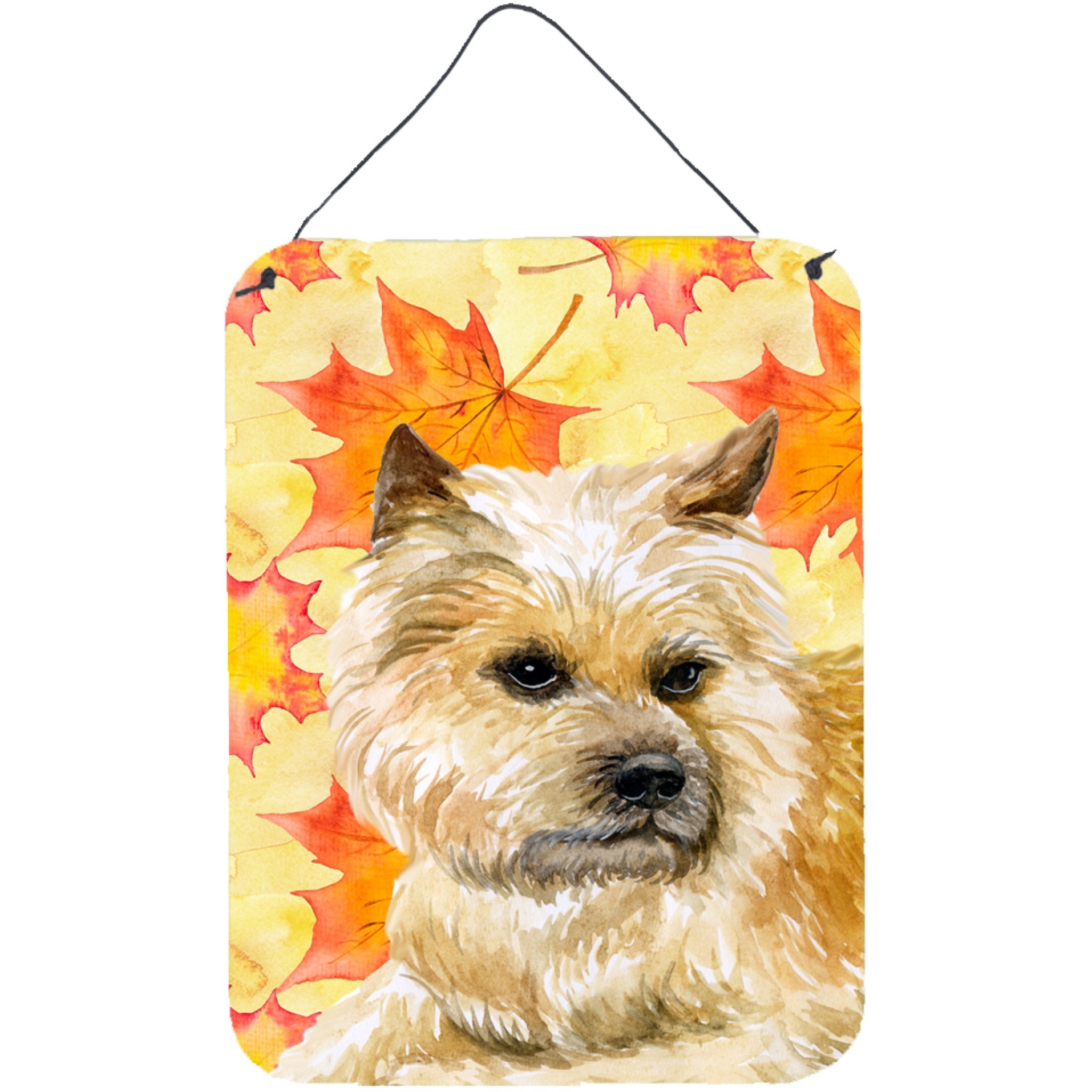 &quotCaroline's Treasures Cairn Terrier Fall Metal Print, 16"" x 12"", Multicolor"