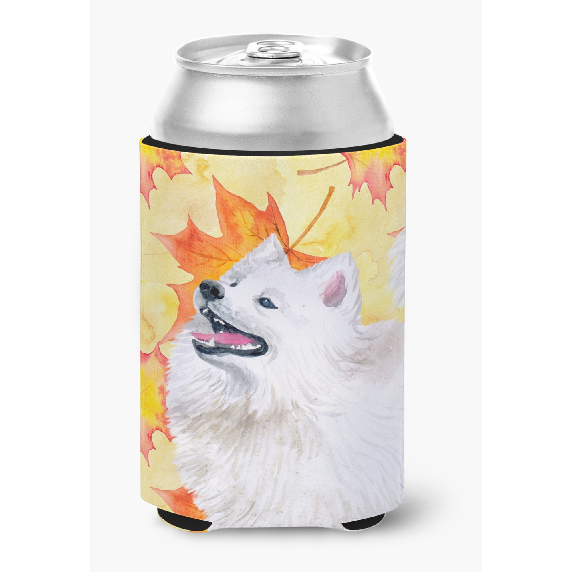 &quotCaroline's Treasures Samoyed Fall Decorative Can Hugger, Multicolor"