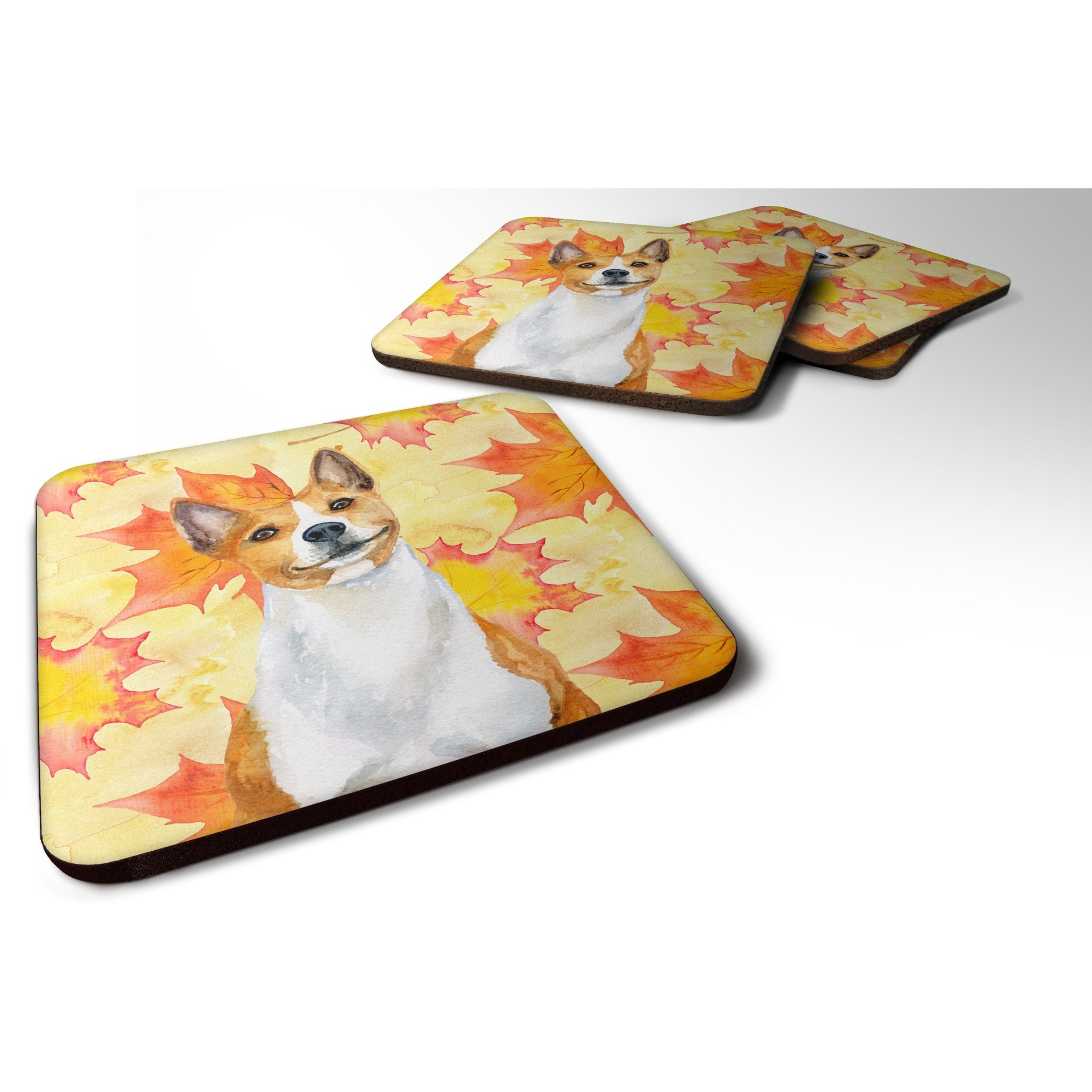 &quotCaroline's Treasures Basenji Fall Decorative coasters, Multicolor"
