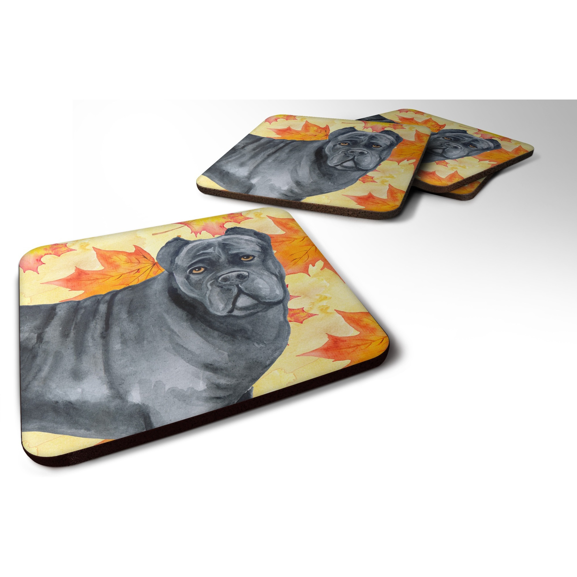 &quotCaroline's Treasures Cane Corso Fall Decorative coasters, Multicolor"