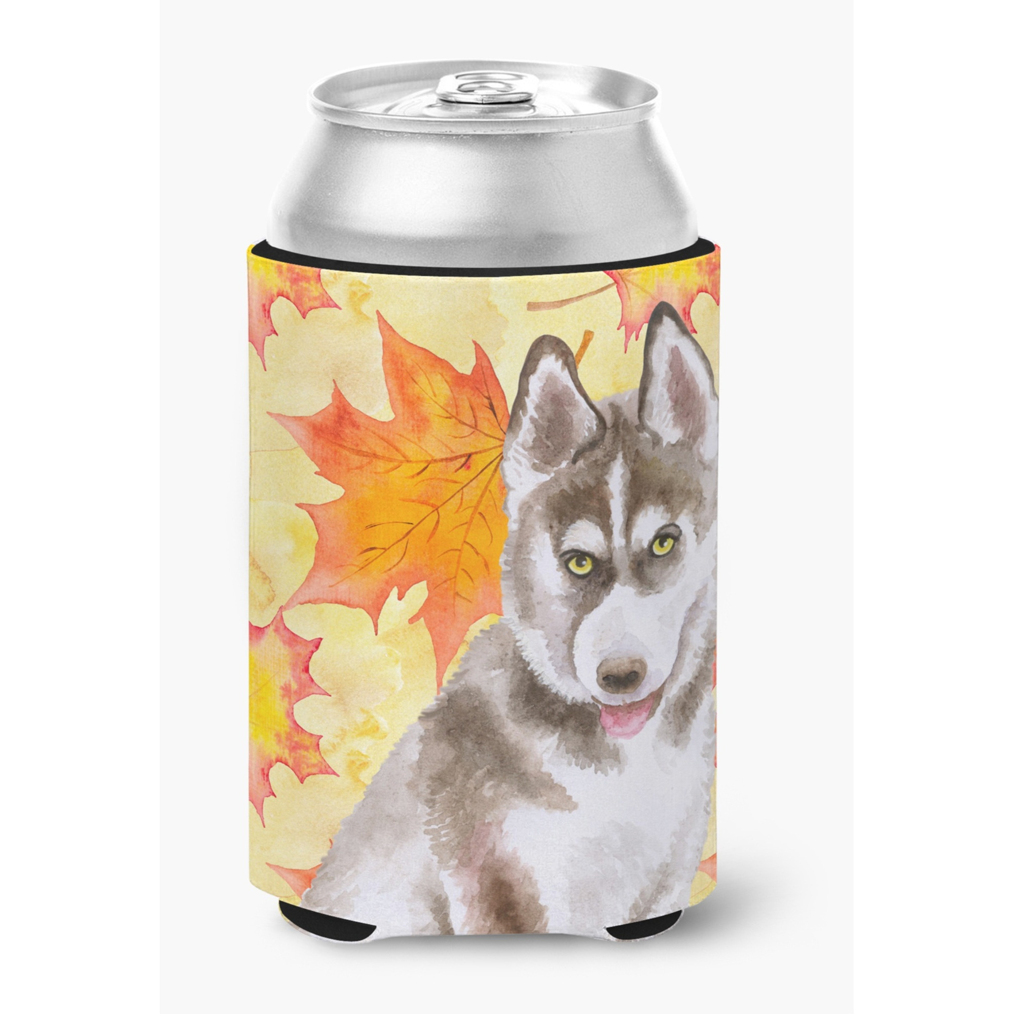 &quotCaroline's Treasures Siberian Husky Grey Fall Decorative Can Hugger, Multicolor"