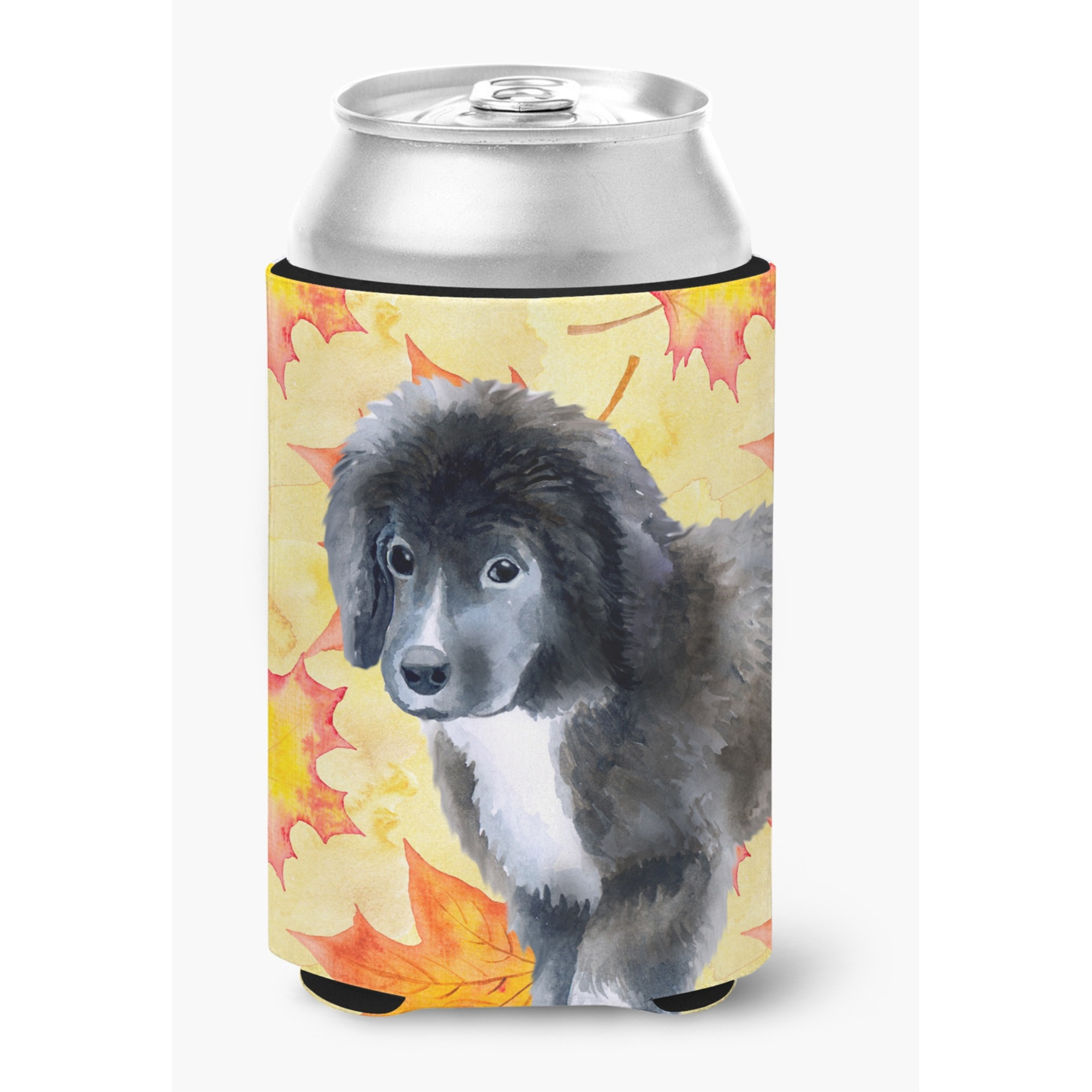 &quotCaroline's Treasures Newfoundland Puppy Fall Decorative Can Hugger, Multicolor"