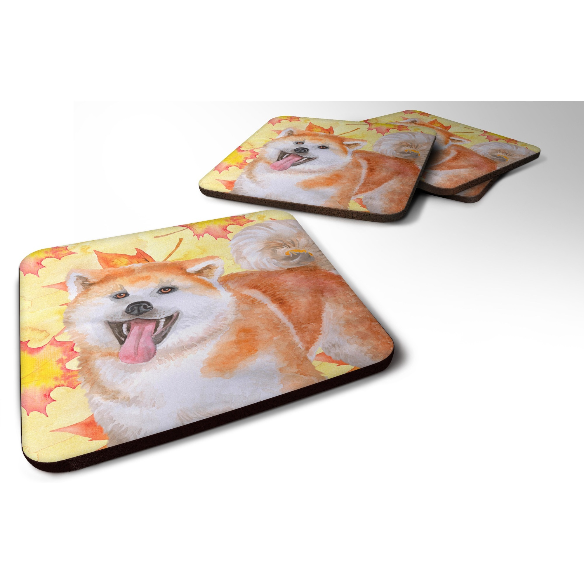 &quotCaroline's Treasures Akita Fall Decorative coasters, Multicolor"