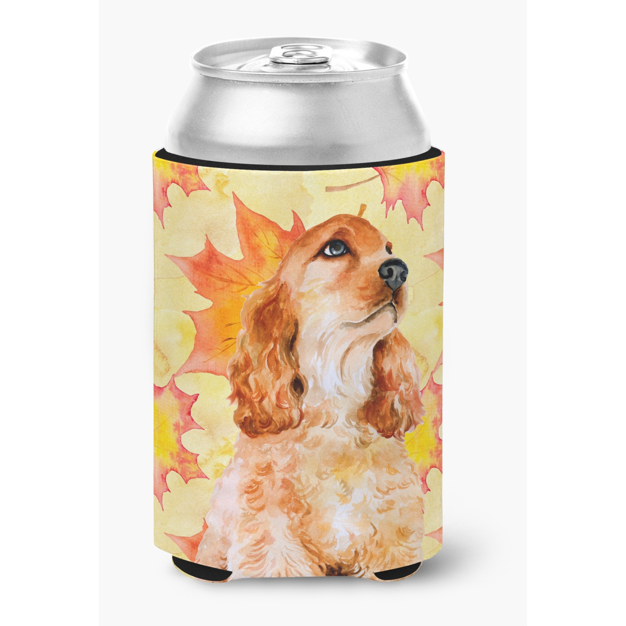 &quotCaroline's Treasures Cocker Spaniel Fall Decorative Can Hugger, Multicolor"