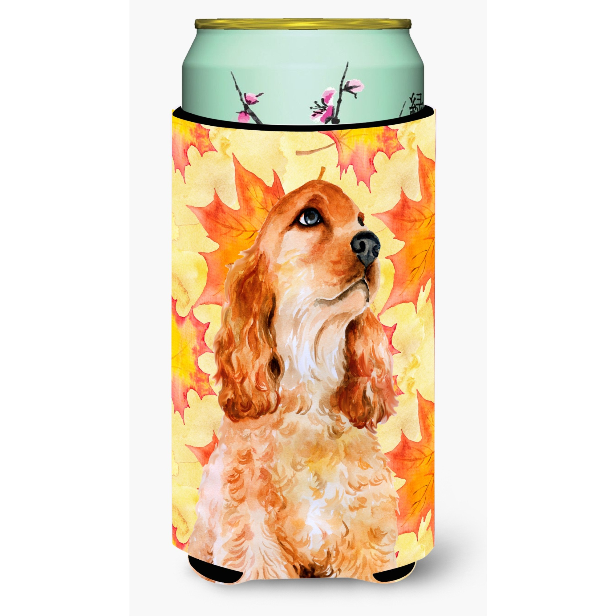 &quotCaroline's Treasures Cocker Spaniel Fall Decorative Can Hugger, Tall Boy, Multicolor"