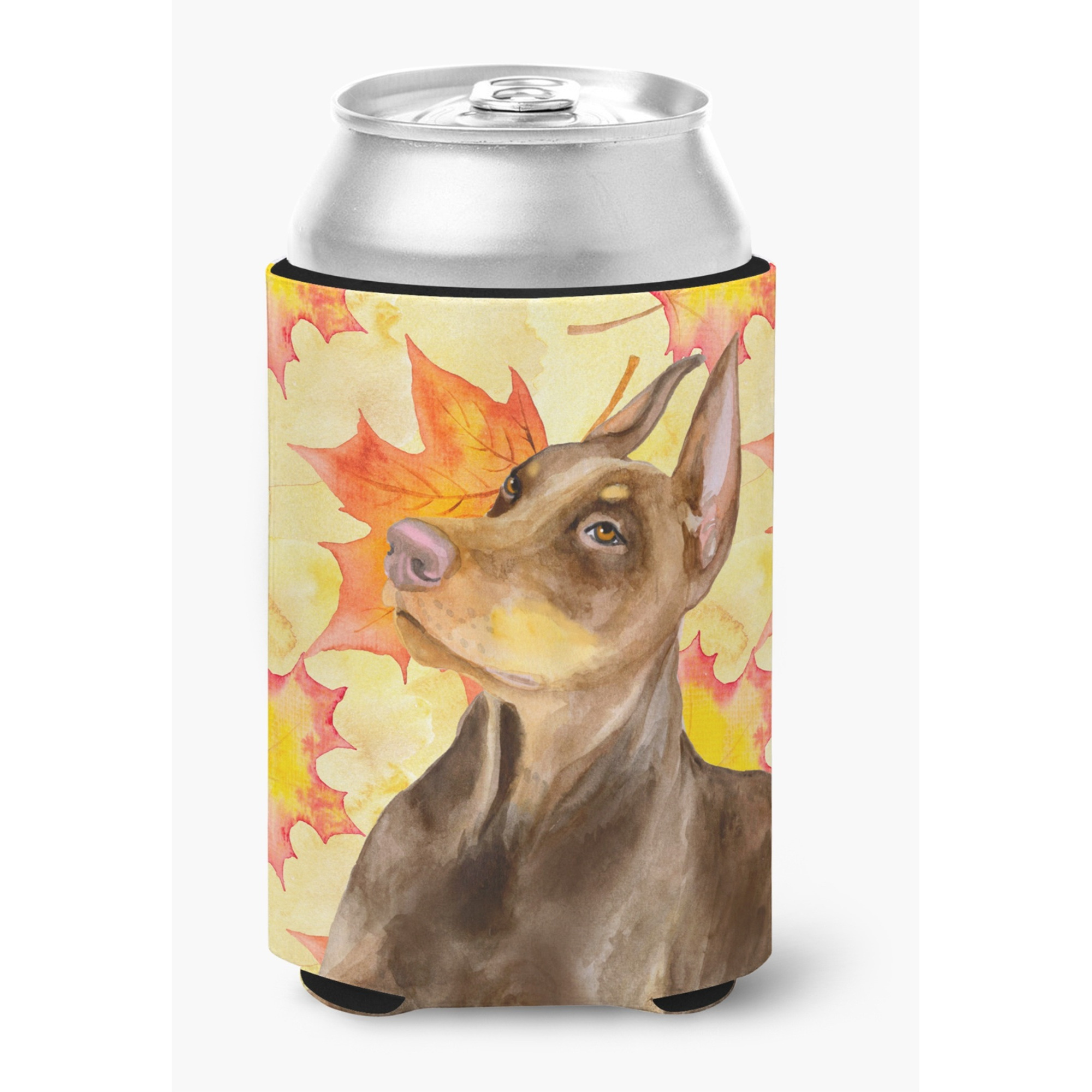 &quotCaroline's Treasures Doberman Pinscher Fall Decorative Can Hugger, Multicolor"