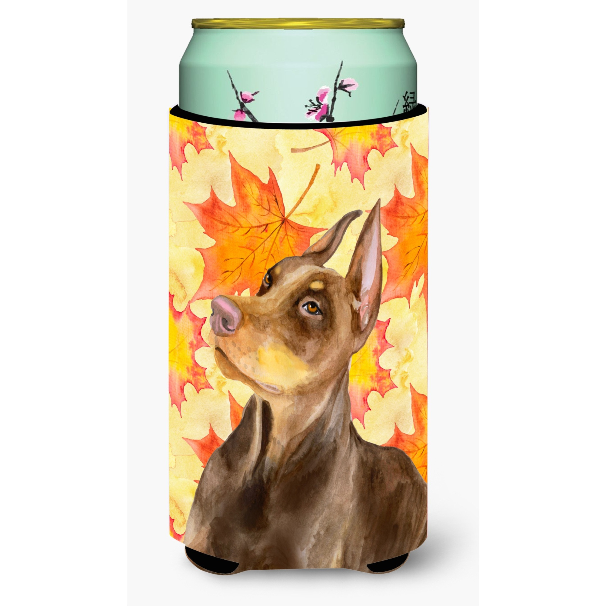 &quotCaroline's Treasures Doberman Pinscher Fall Decorative Can Hugger, Tall Boy, Multicolor"