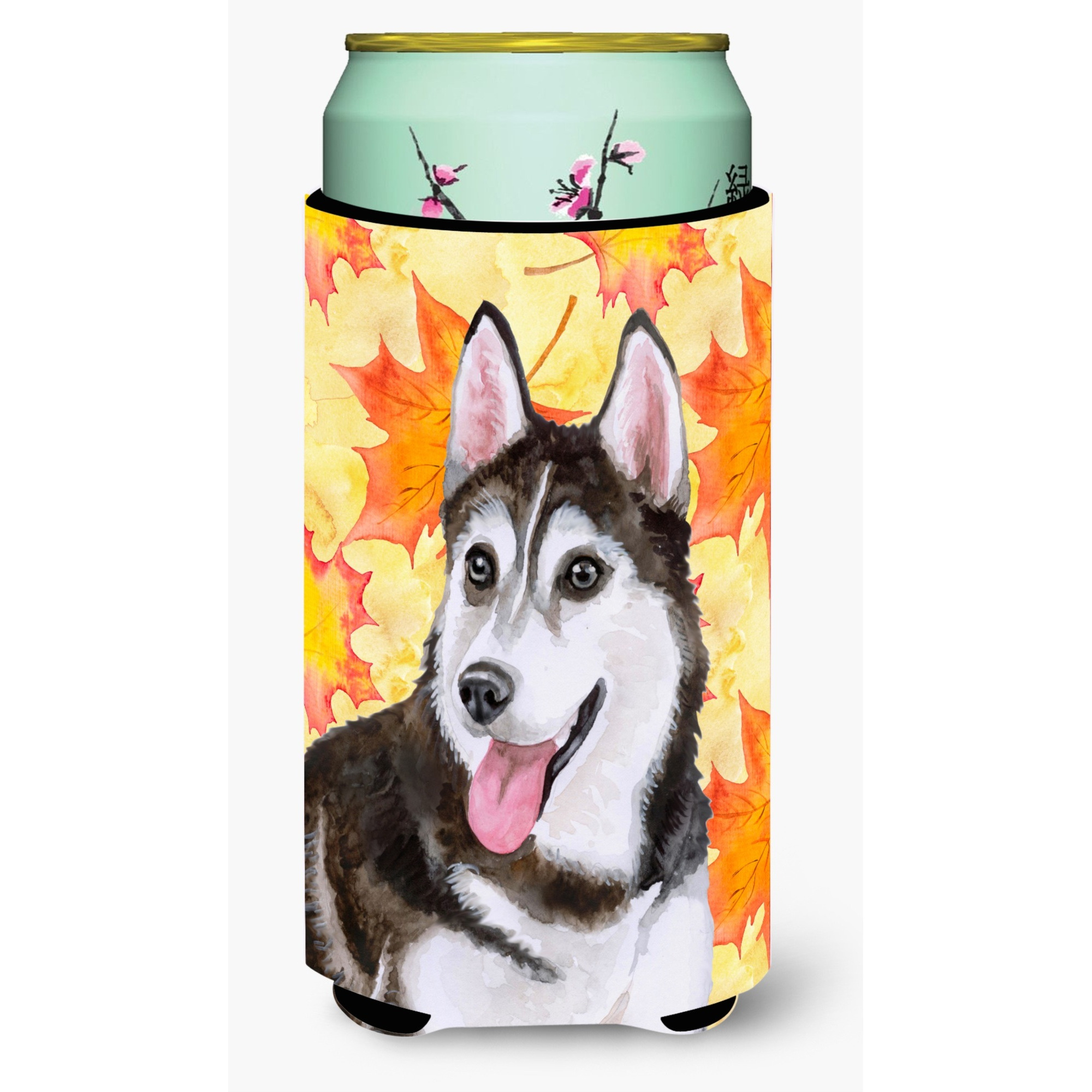 &quotCaroline's Treasures Siberian Husky 2 Fall Decorative Can Hugger, Tall Boy, Multicolor"