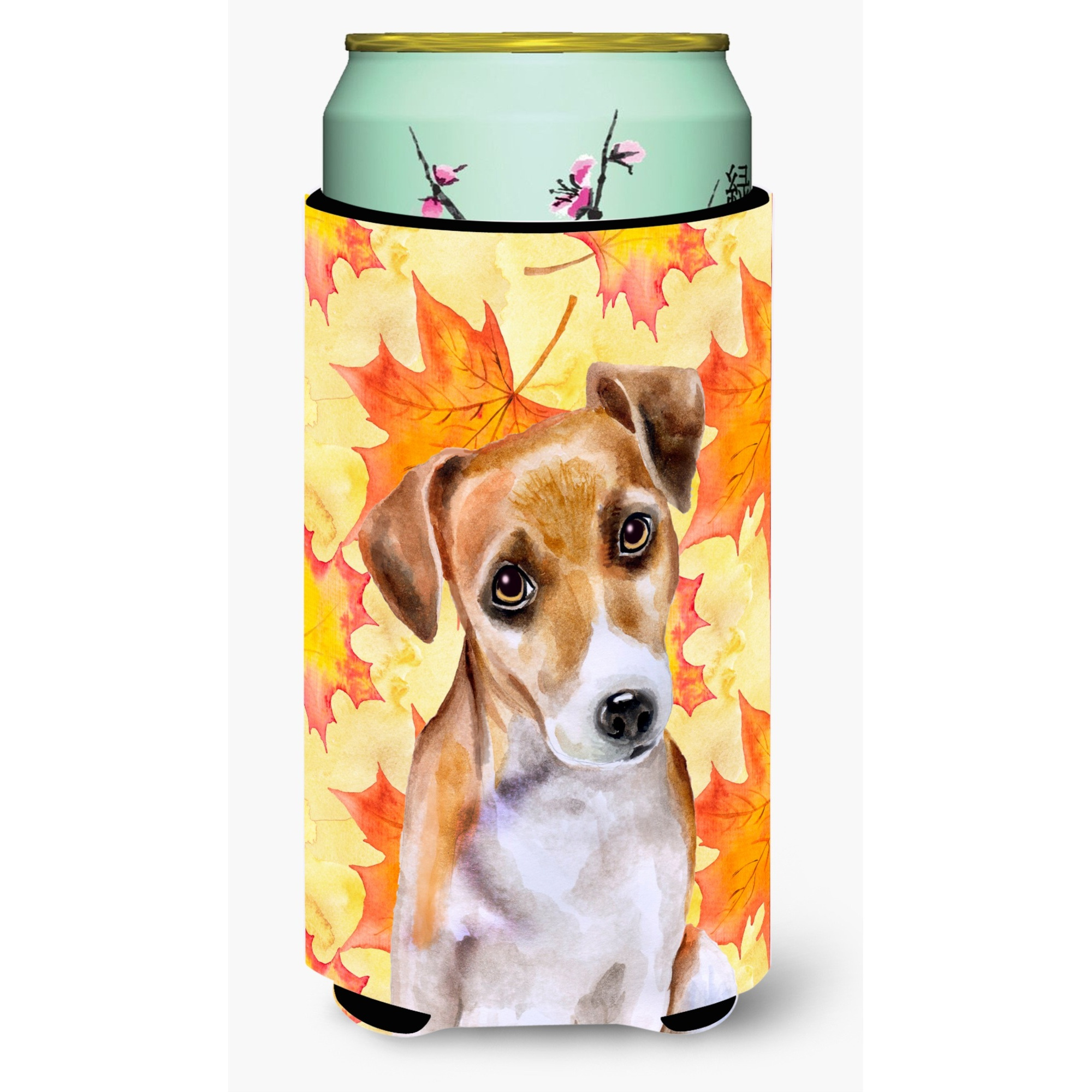 &quotCaroline's Treasures Jack Russell Terrier 2 Fall Decorative Can Hugger, Tall Boy, Multicolor"
