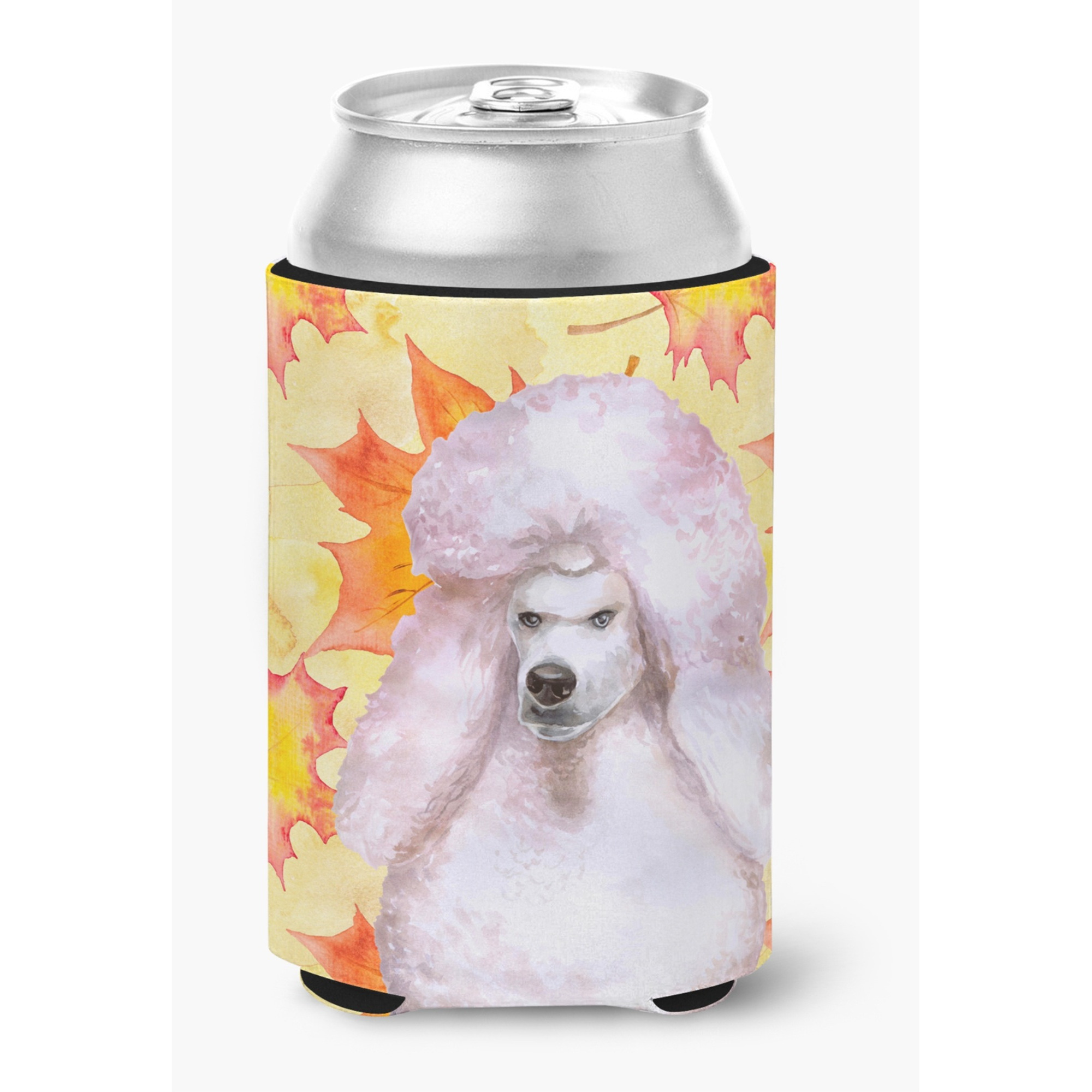 &quotCaroline's Treasures White Standard Poodle Fall Decorative Can Hugger, Multicolor"