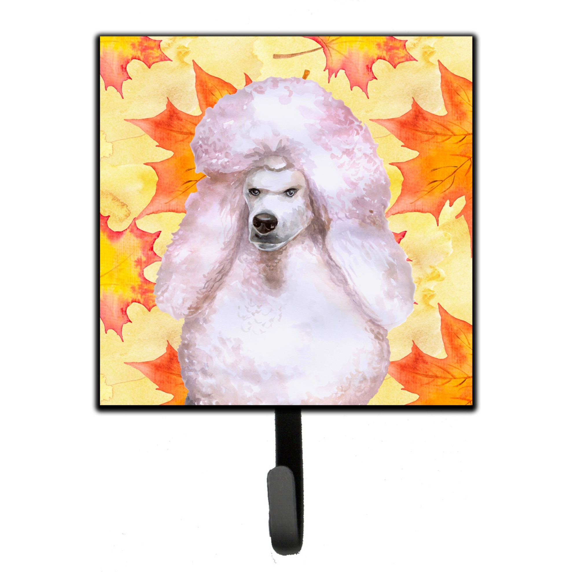 &quotCaroline's Treasures White Standard Poodle Fall Wall Hook, Small, Multicolor"