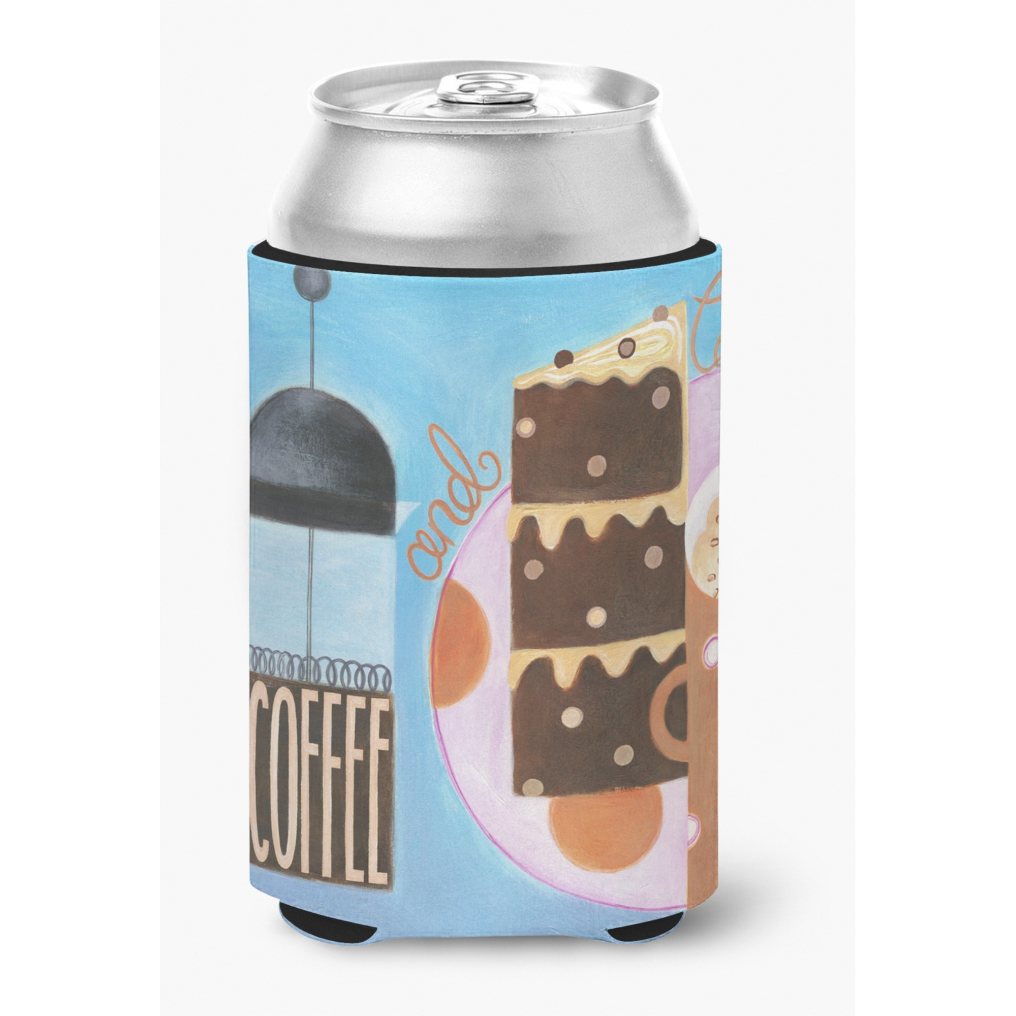 &quotCaroline's Treasures BCBR0116CC "&quotKitchen Collection Coffee and Cake"" Can or Bottle Hugger, Multicolor"