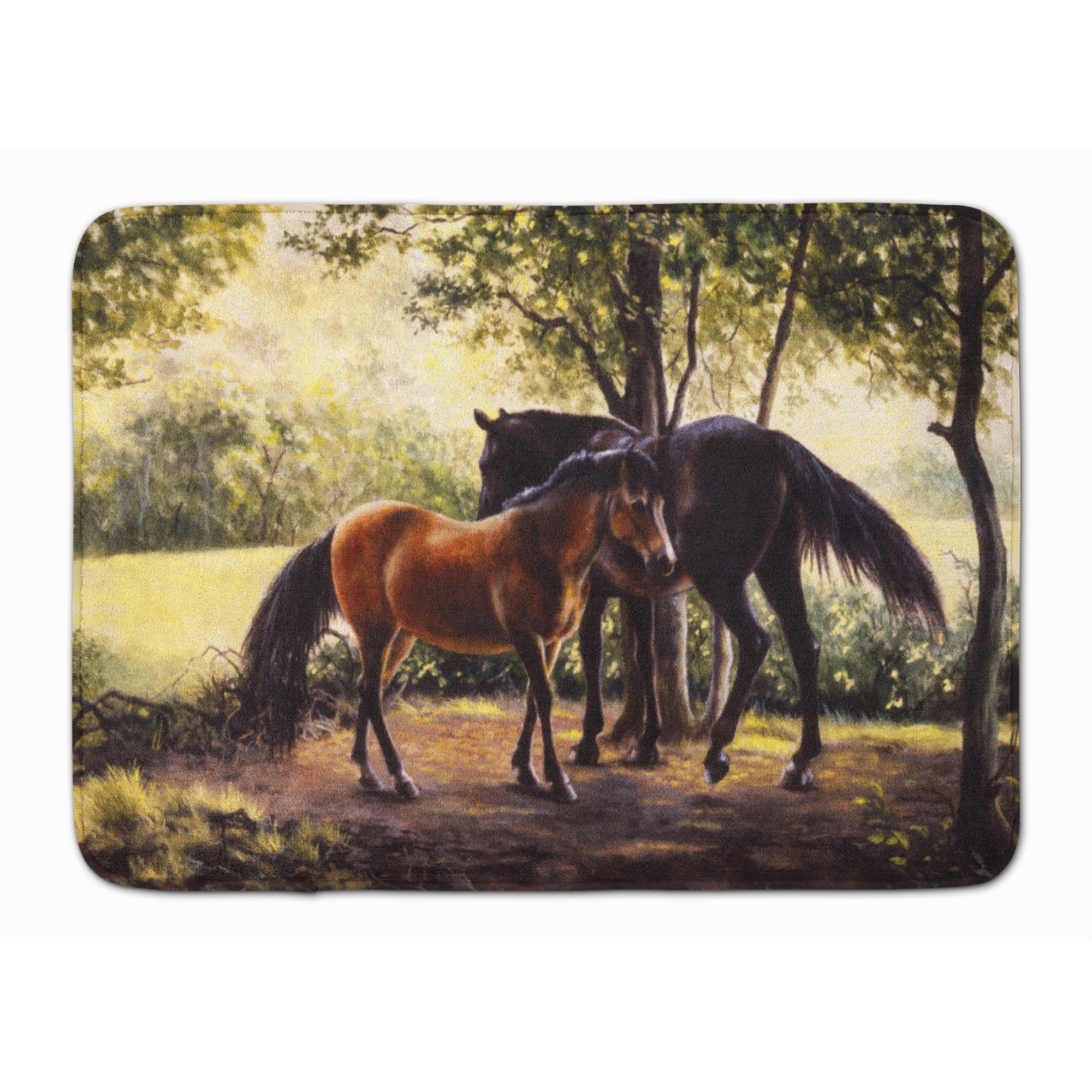 &quotCaroline's Treasures Horses by Daphne Baxter Floor Mat, 19"" x 27"", Multicolor"