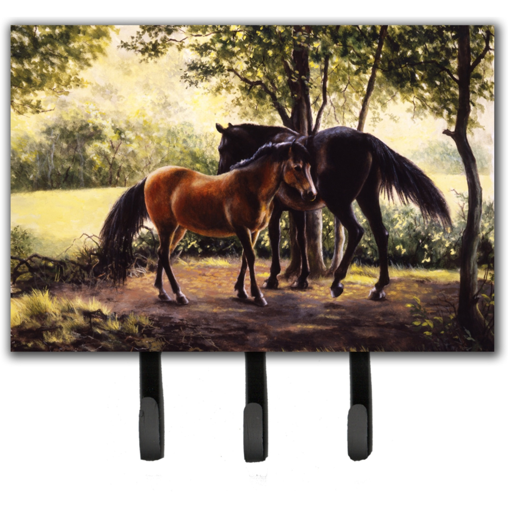 &quotCaroline's Treasures Horses by Daphne Baxter Leash or Key Holder BDBA0055TH68, Triple, Multicolor"