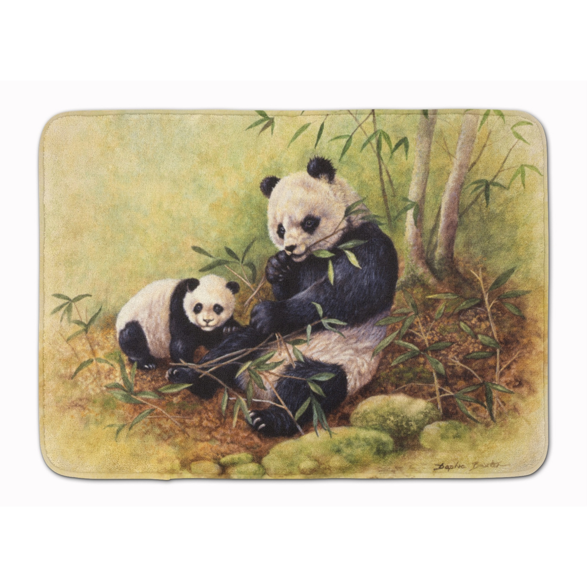 &quotCaroline's Treasures Panda Bears by Daphne Baxter Floor Mat, 19"" x 27"", Multicolor"