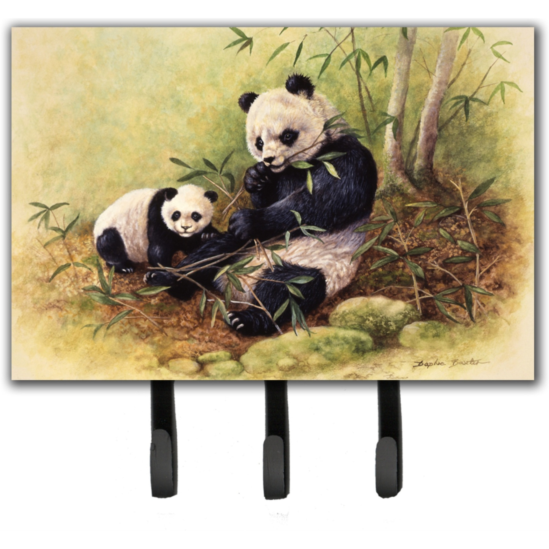 &quotCaroline's Treasures Panda Bears by Daphne Baxter Leash or Key Holder BDBA0111TH68, Triple"