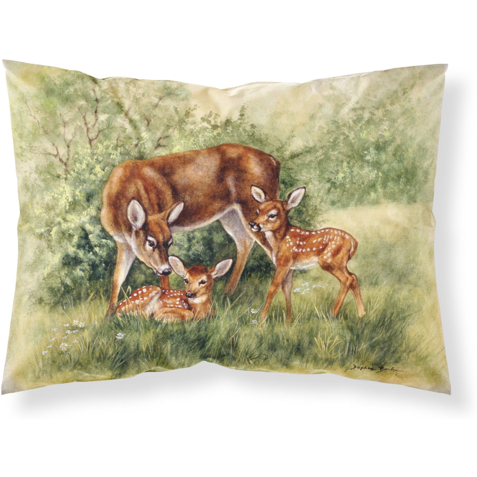 &quotCaroline's Treasures Deer by Daphne Baxter Fabric Standard Pillowcase BDBA0116PILLOWCASE, Multicolor"