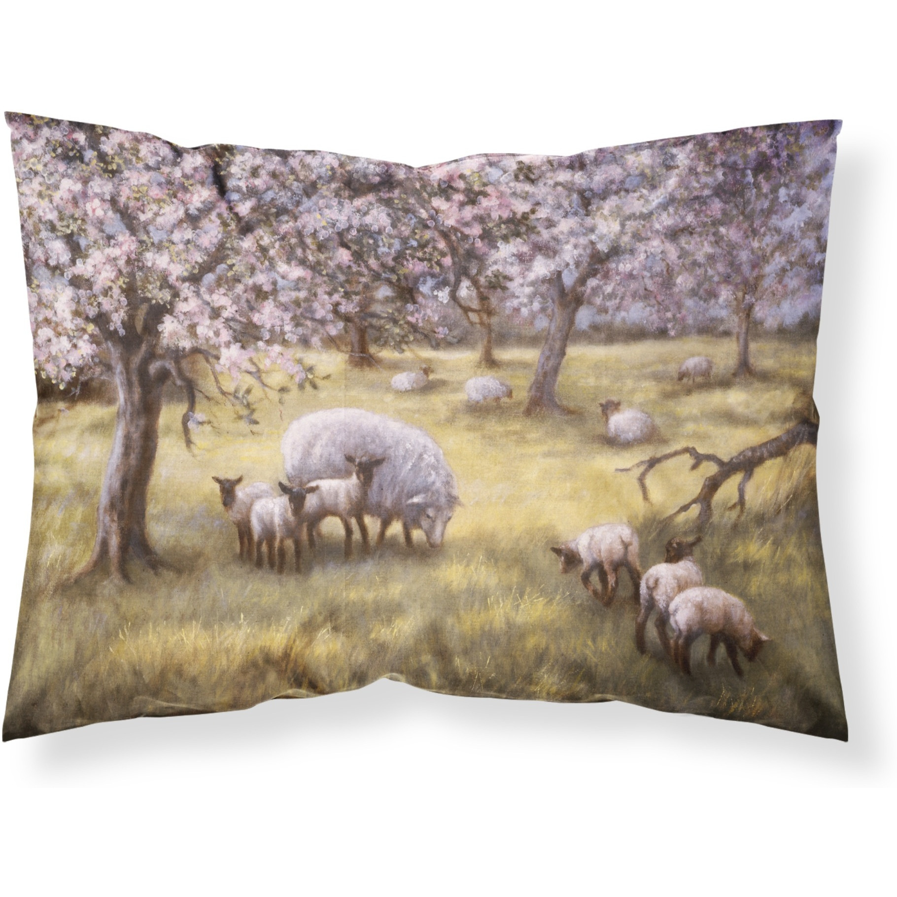 &quotCaroline's Treasures Sheep by Daphne Baxter Fabric Standard Pillowcase BDBA0133PILLOWCASE, Multicolor"