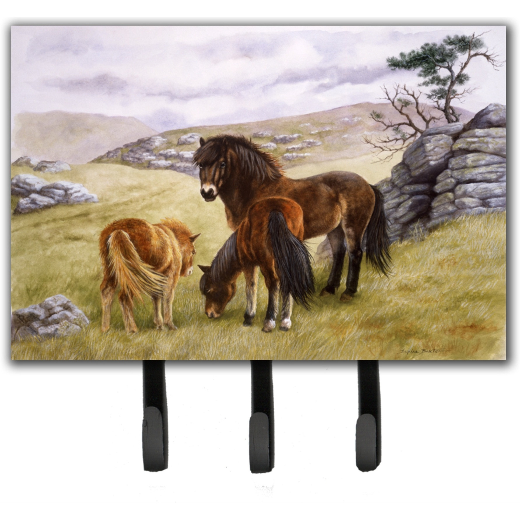 &quotCaroline's Treasures Horses in the Meadow Leash or Key Holder BDBA0189TH68, Triple"