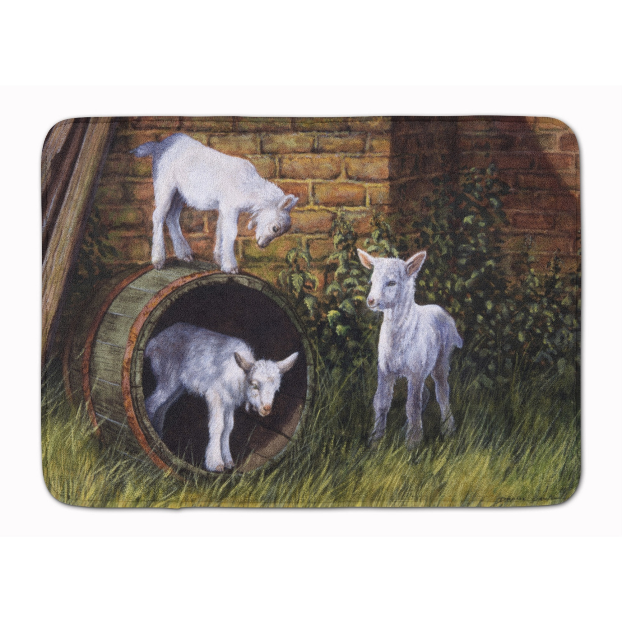 &quotCaroline's Treasures Goats by Daphne Baxter Floor Mat, 19"" x 27"", Multicolor"